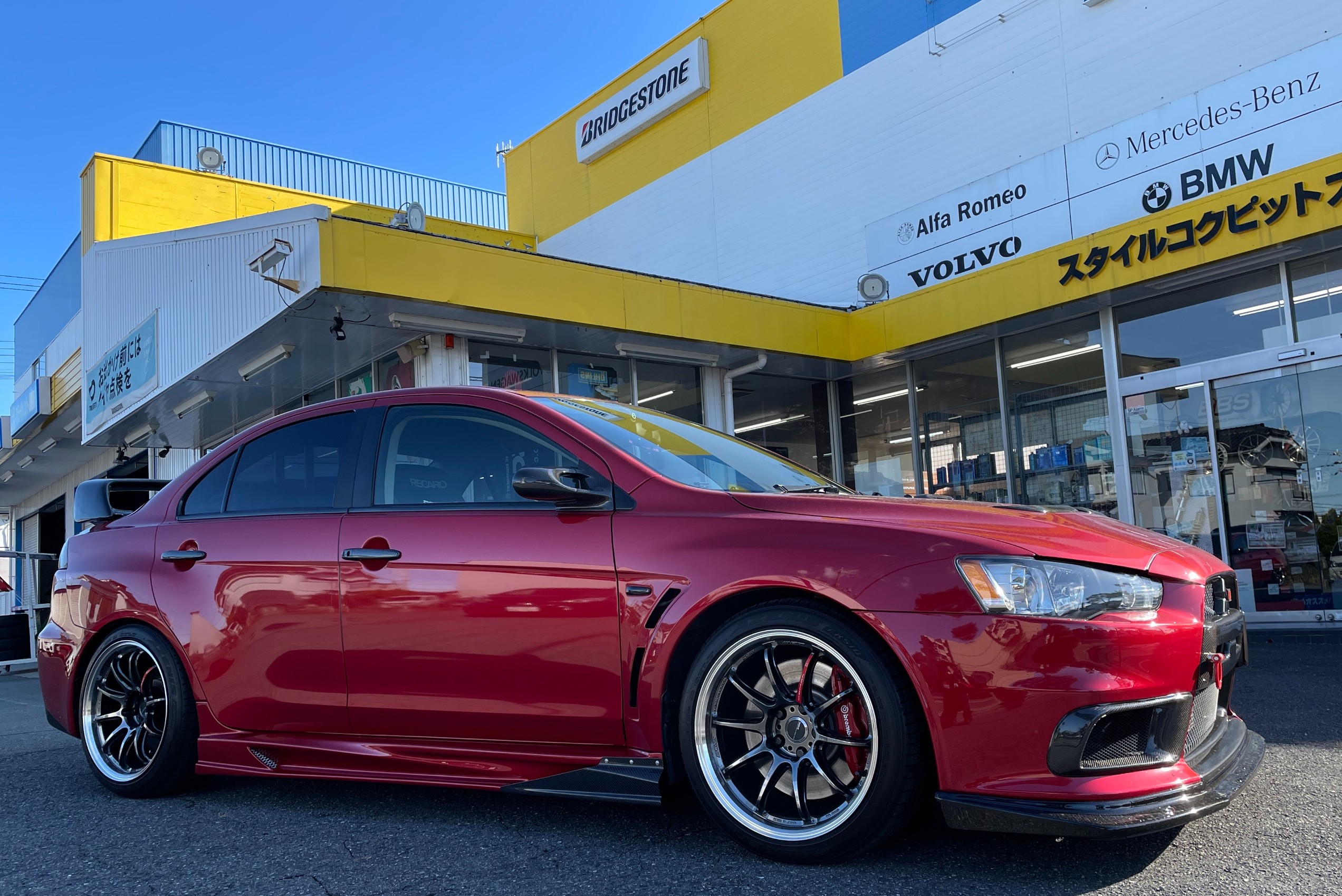 ★遂に完成！エボX バリスエアロ取り付け♪★ 三菱 ランサーエボリューションX エクステリア エクステリア > エアロパーツ塗装、取付