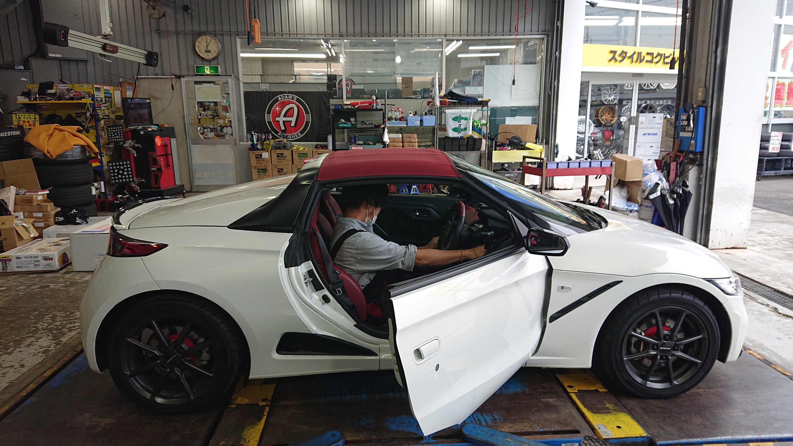 ARQRAY（アーキュレー）マフラー 取付 & HKS（エッチケーエス） Flash  