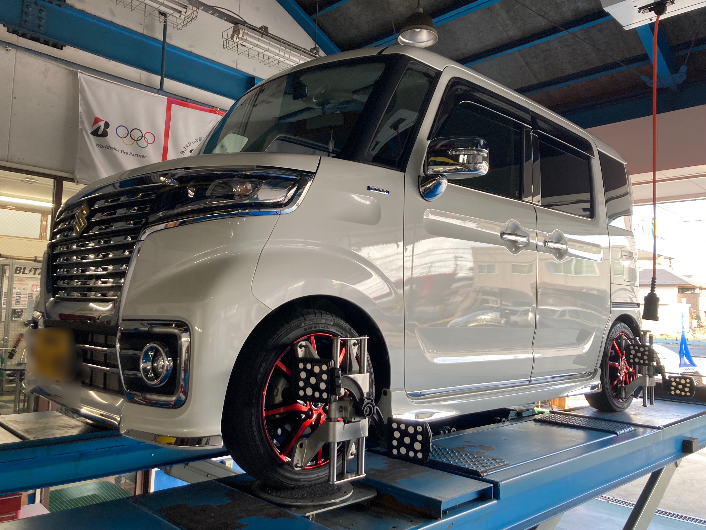 スペーシアに車高調取り付け。 | スズキ スペーシア