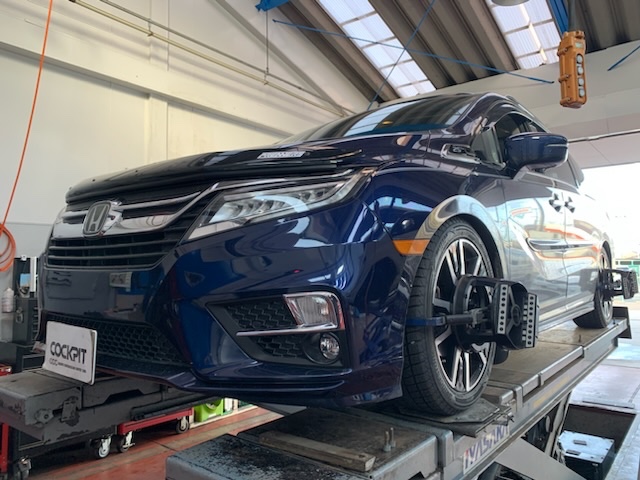 ◇HONDA ODYSSEY [型式不明] 4輪アライメント測定&調整◇#US