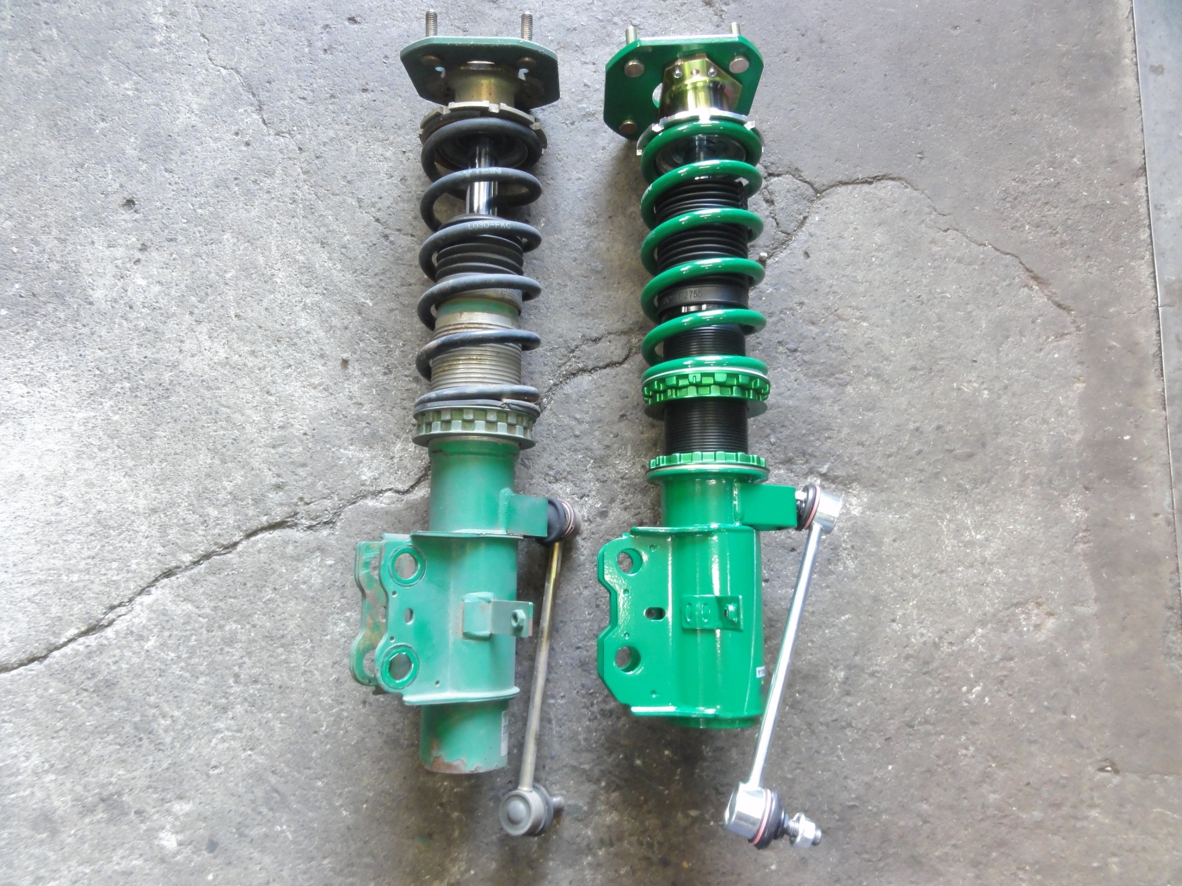 MR2（SW20）テイン製車高調「FLEXｰZ」装着＆アライメント作業