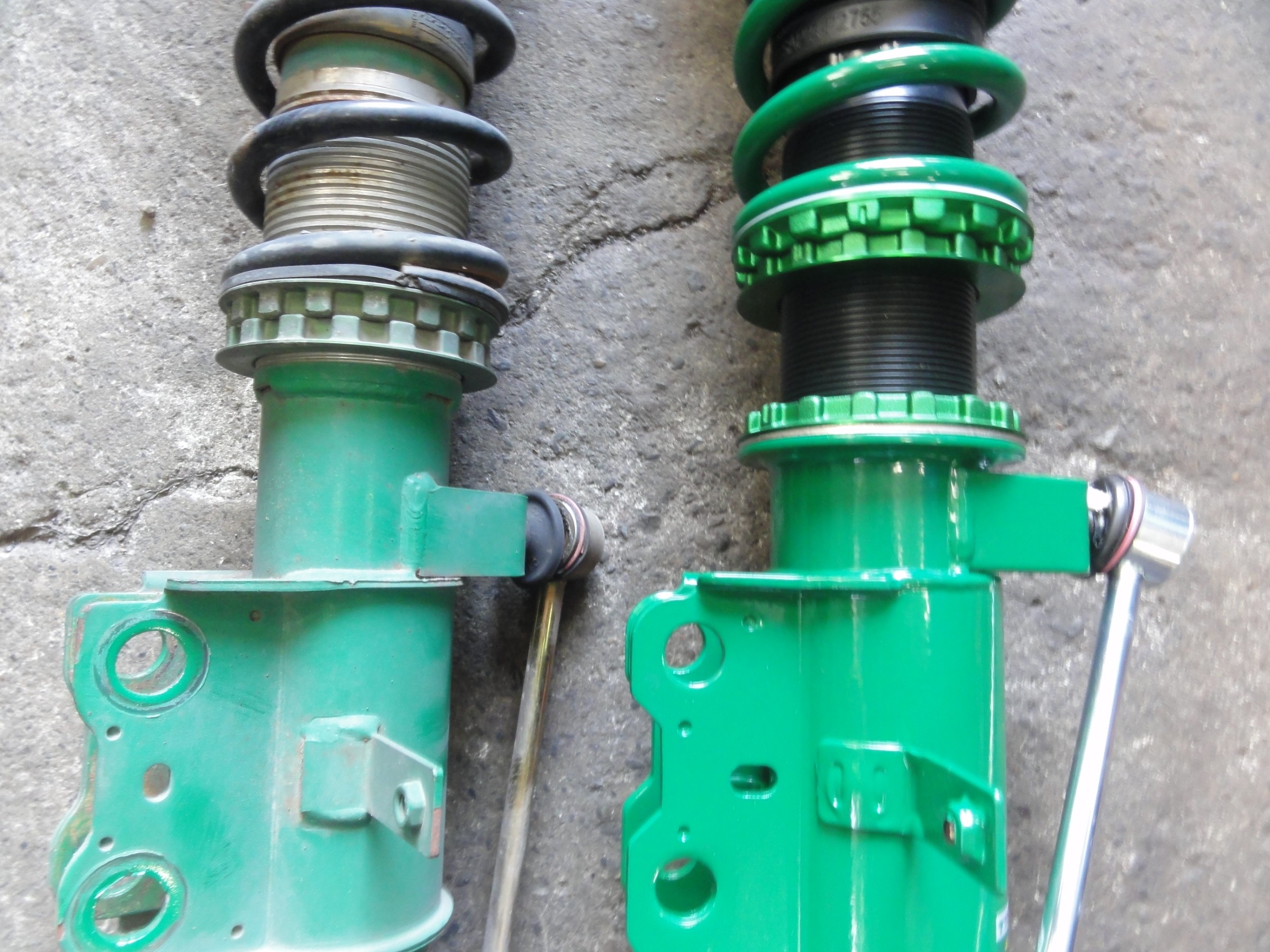 MR2（SW20）テイン製車高調「FLEXｰZ」装着＆アライメント作業