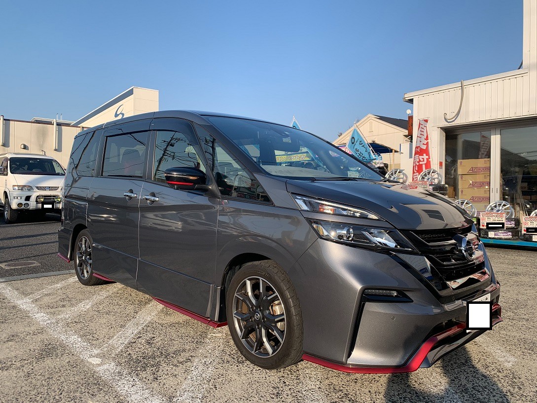 C27型セレナNISMOの足回り交換とインチアップ☆ | 日産 セレナ 足