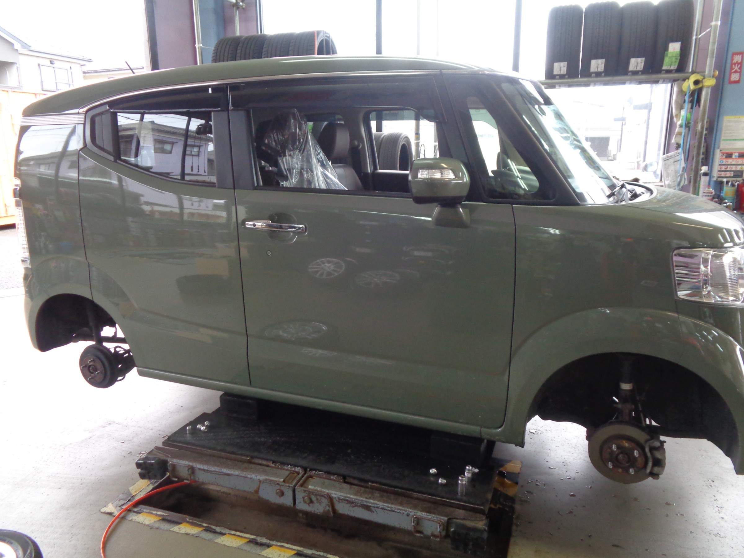 ホンダ アクティ4WD V-HA4 （呉市で旧車の足廻り修理は第一