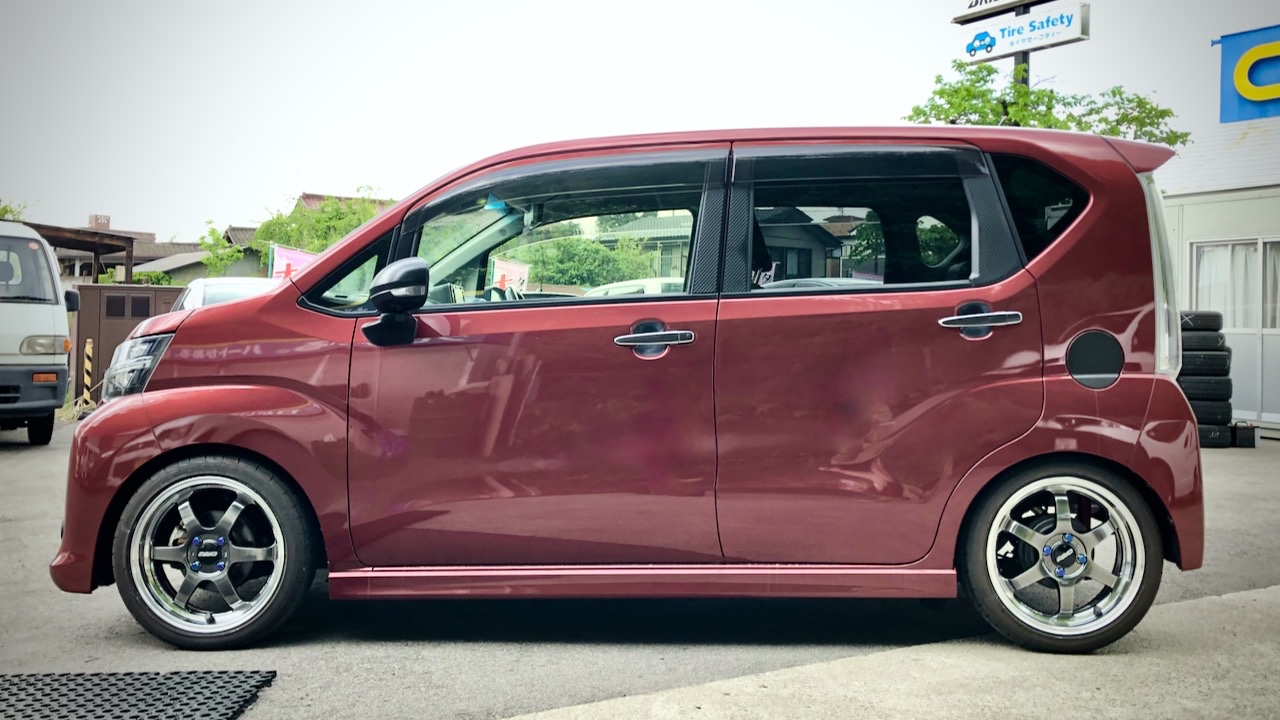 LA160S DAIHATSU MOVE CUSTOM ✖ POTENZA ✖ VOLK RACING TE37 LA160S DAIHATSU MOVE CUSTOM ✖ POTENZA ✖ VOLK RACING TE37