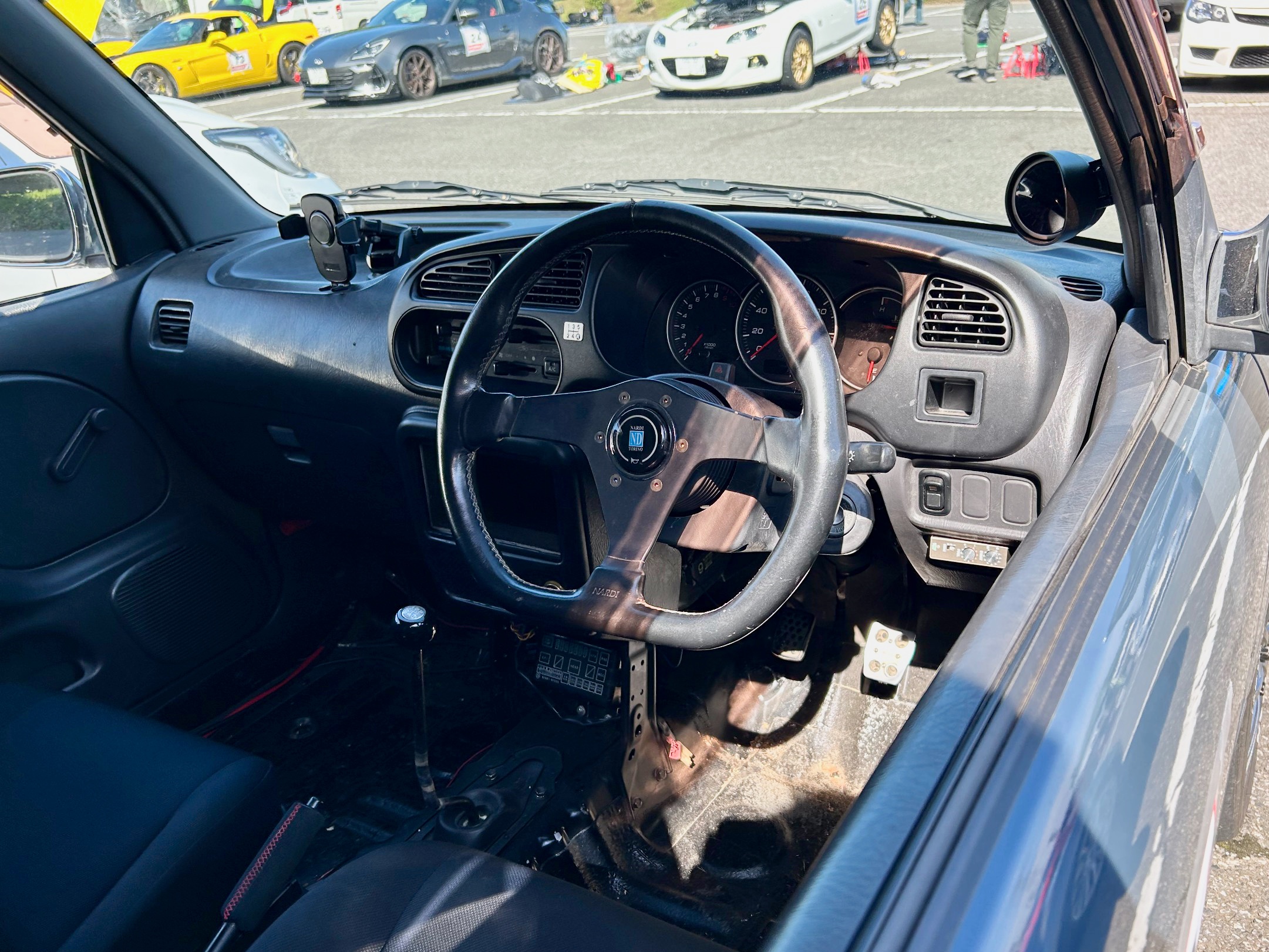 L700s ミラジーノ マフラー交換 フルストレートワンオフ管→HKS