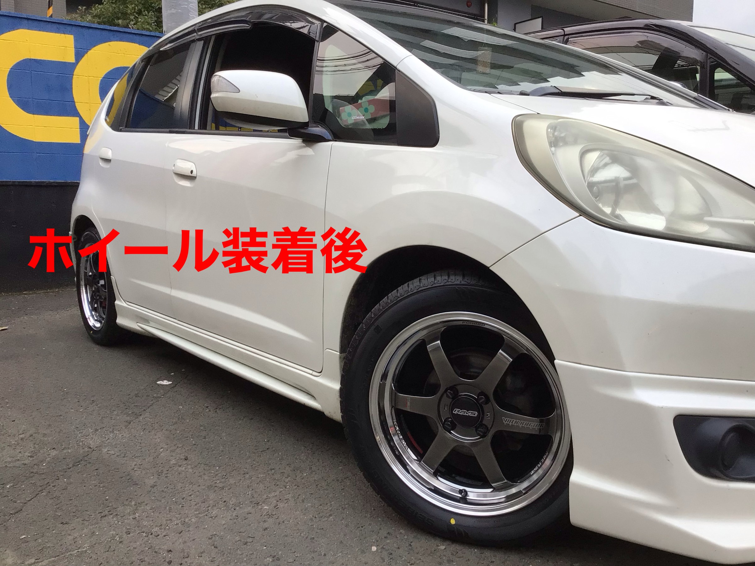 スタッフ撮影、撮影スタッフの自家用車です。
