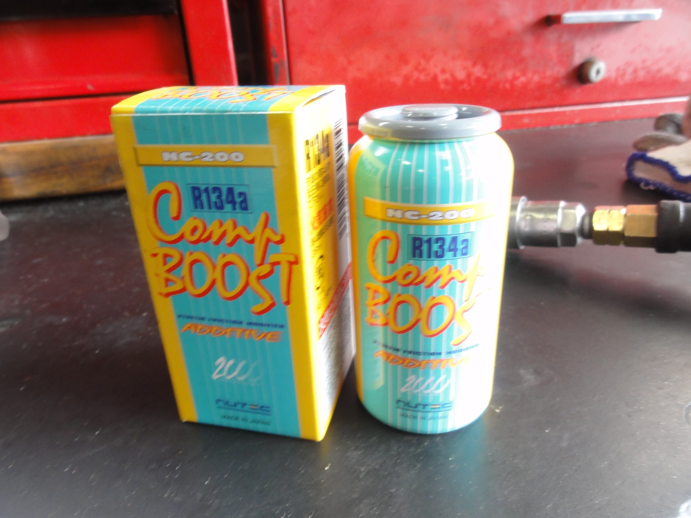 ロードスター（ND5RC）ニューテック製エアコン添加剤「コンプブースト