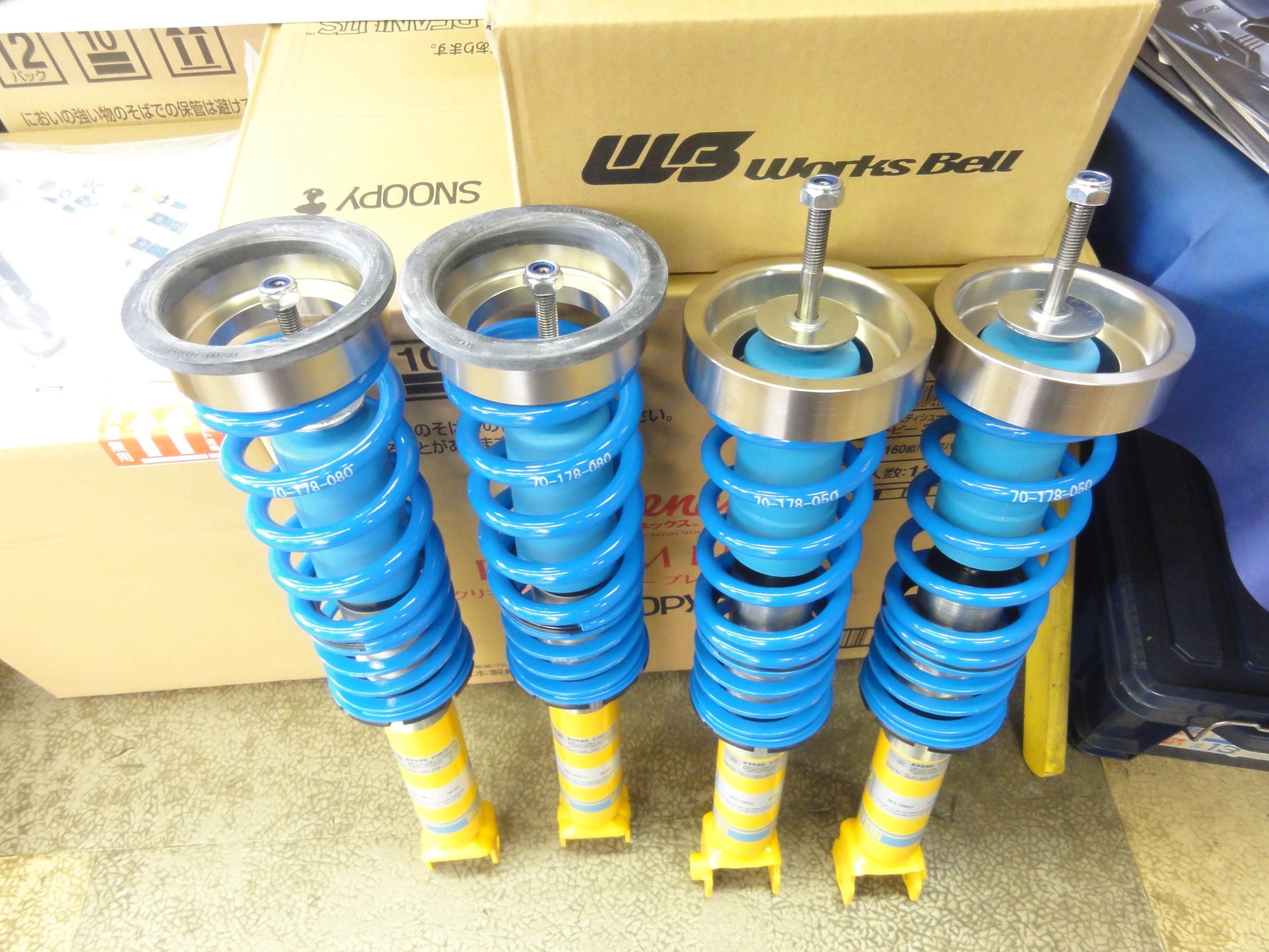 ロードスター（ND5RC）ビルシュタイン製車高調「B14」装着