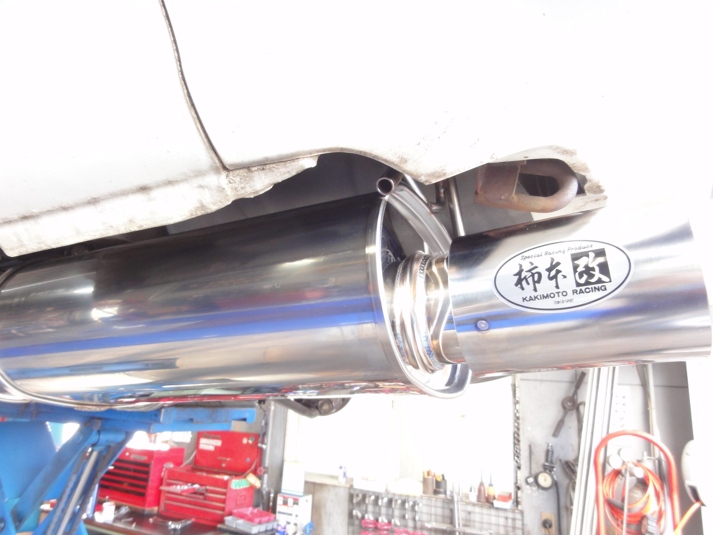 PS13 RPS13 柿本マフラー　当時物 シルビア180SX PS13 RPS13 オールステンマフラー 80Φ 砲弾