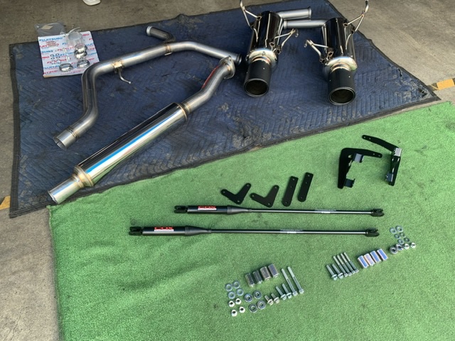 レヴォーグ VMG用SIMS製エキゾーストセット＋expert製フロントパイプ