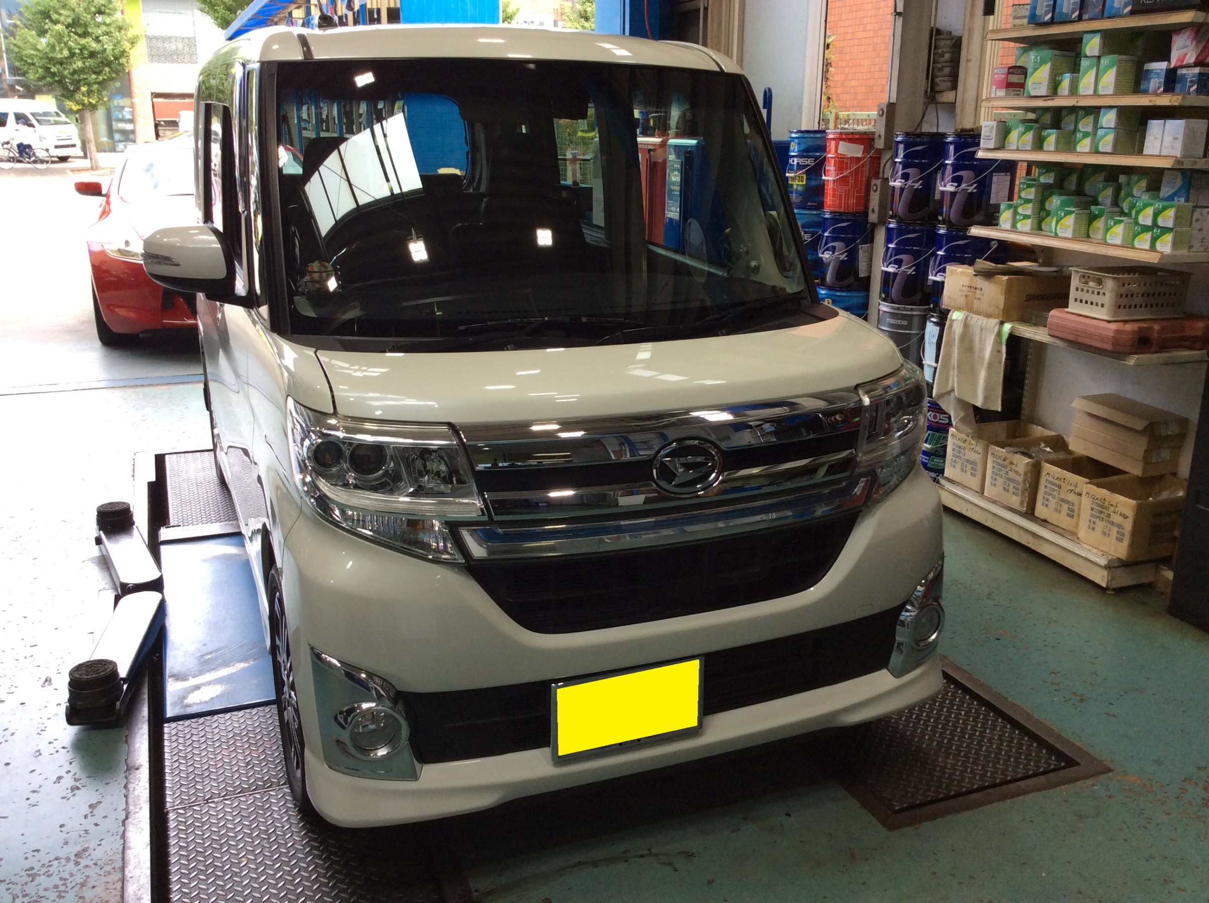 今日もリフレッシュ | ダイハツ タントカスタム 足まわり