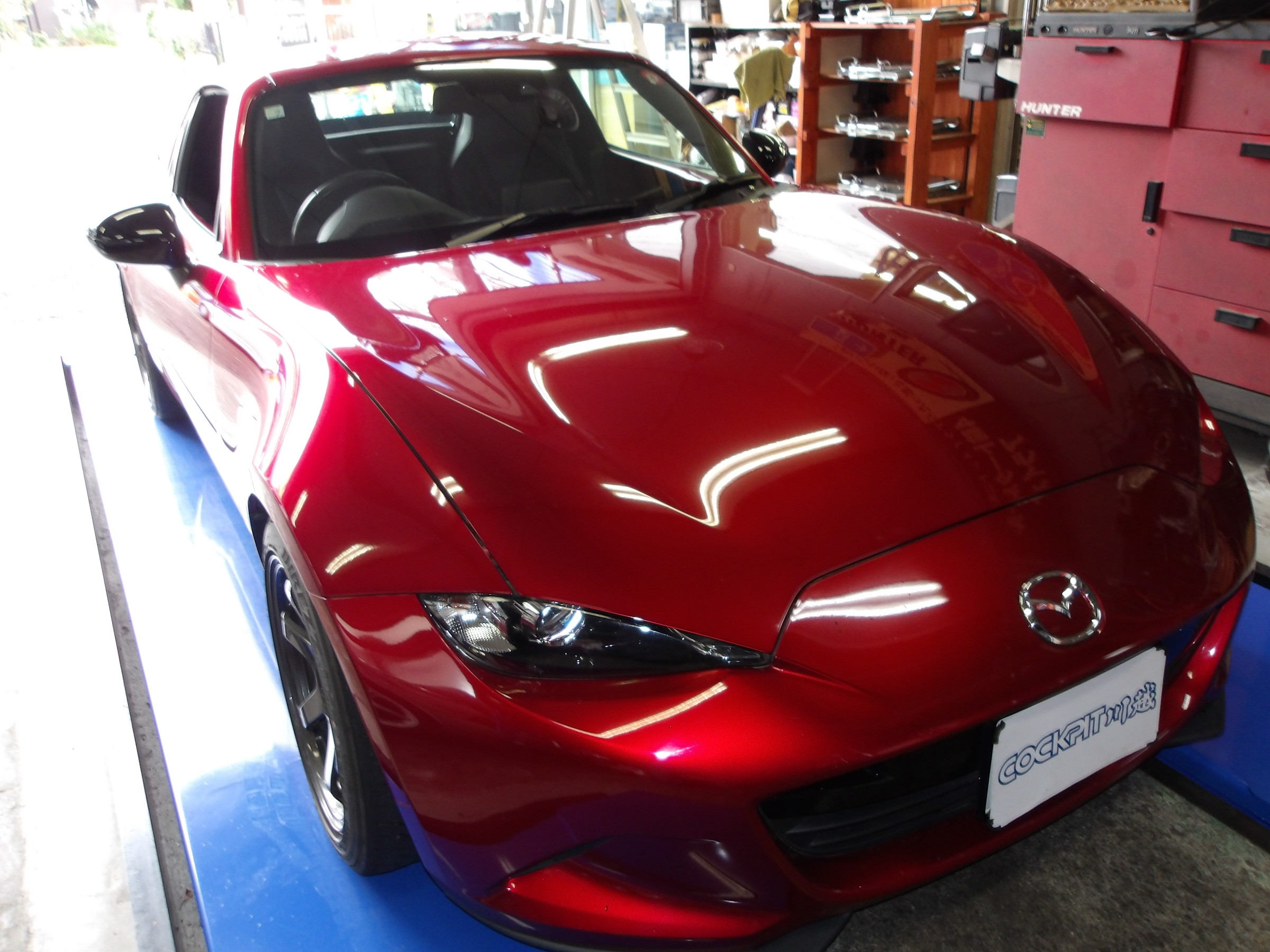 ロードスターRF（NDERC）モモ製スポーツステアリング＆ワークスベル製