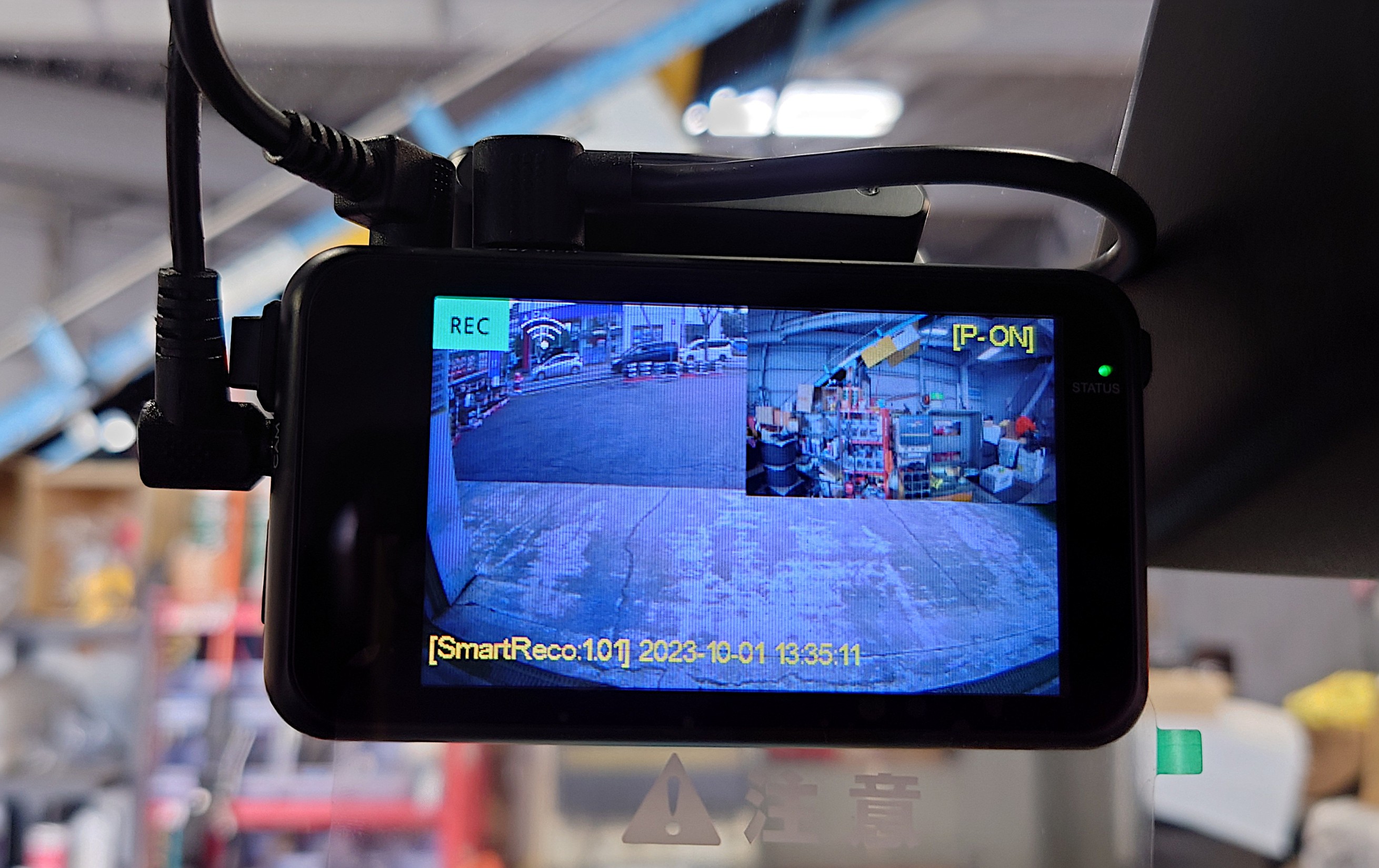 駐車監視機能＆リアカメラ付き ドライブレコーダー Smart Reco WHSR