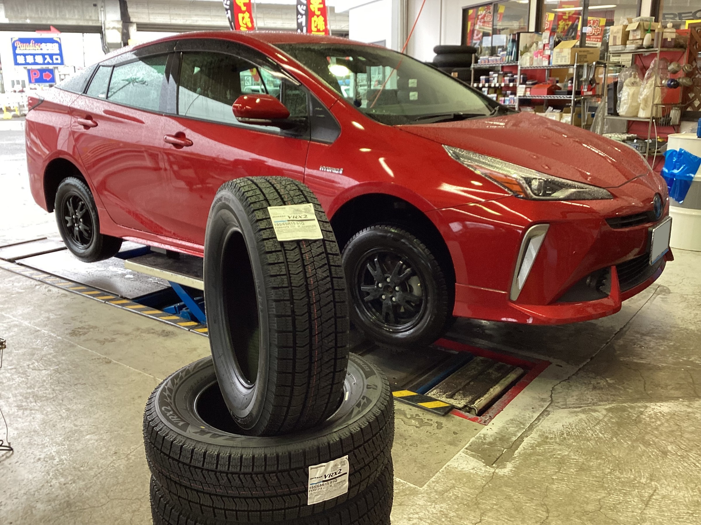 TTR　直接取引スタッドレス スタッドレスタイヤへ交換 - LBXとドライブ日記