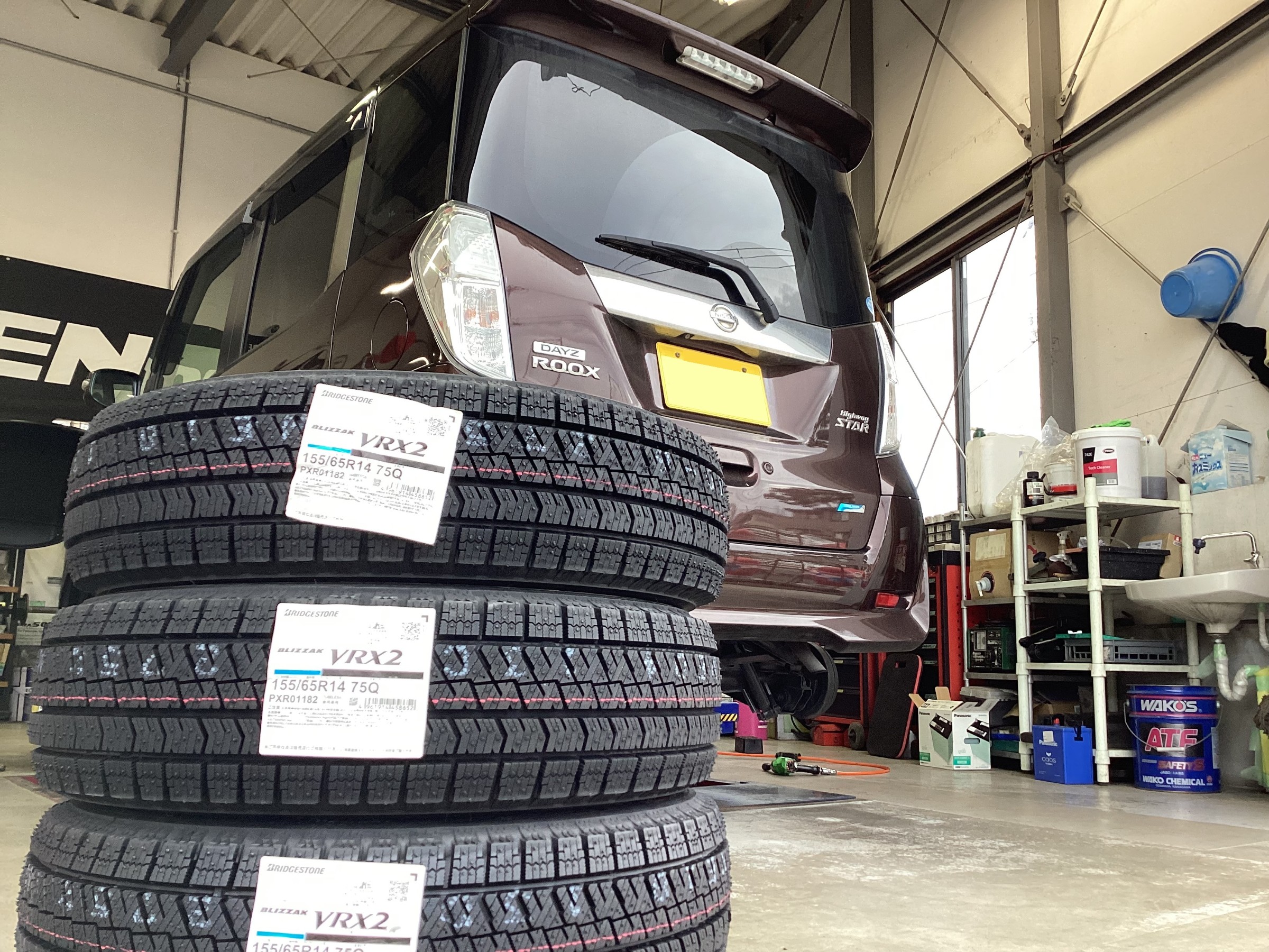 日産 デイズルークス ブリヂストン ブリザック VRX2 155/65R14