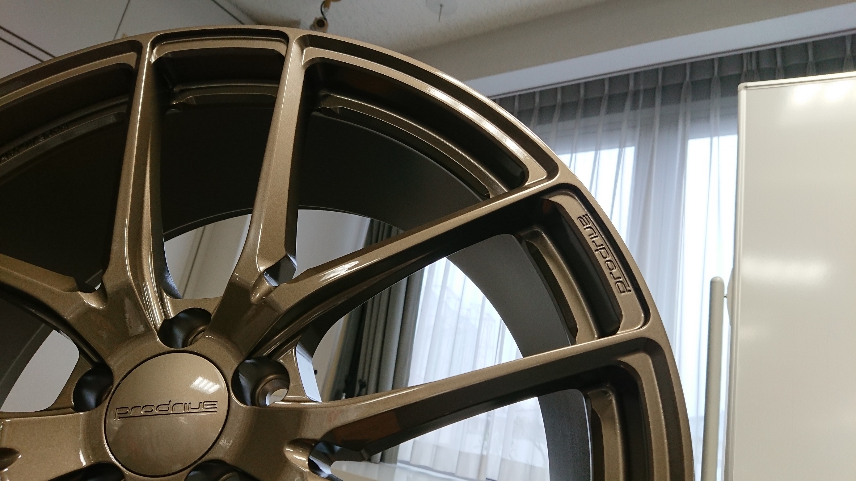 19インチ ブロンズ色5スポークホイール タイヤガーデン駒岡