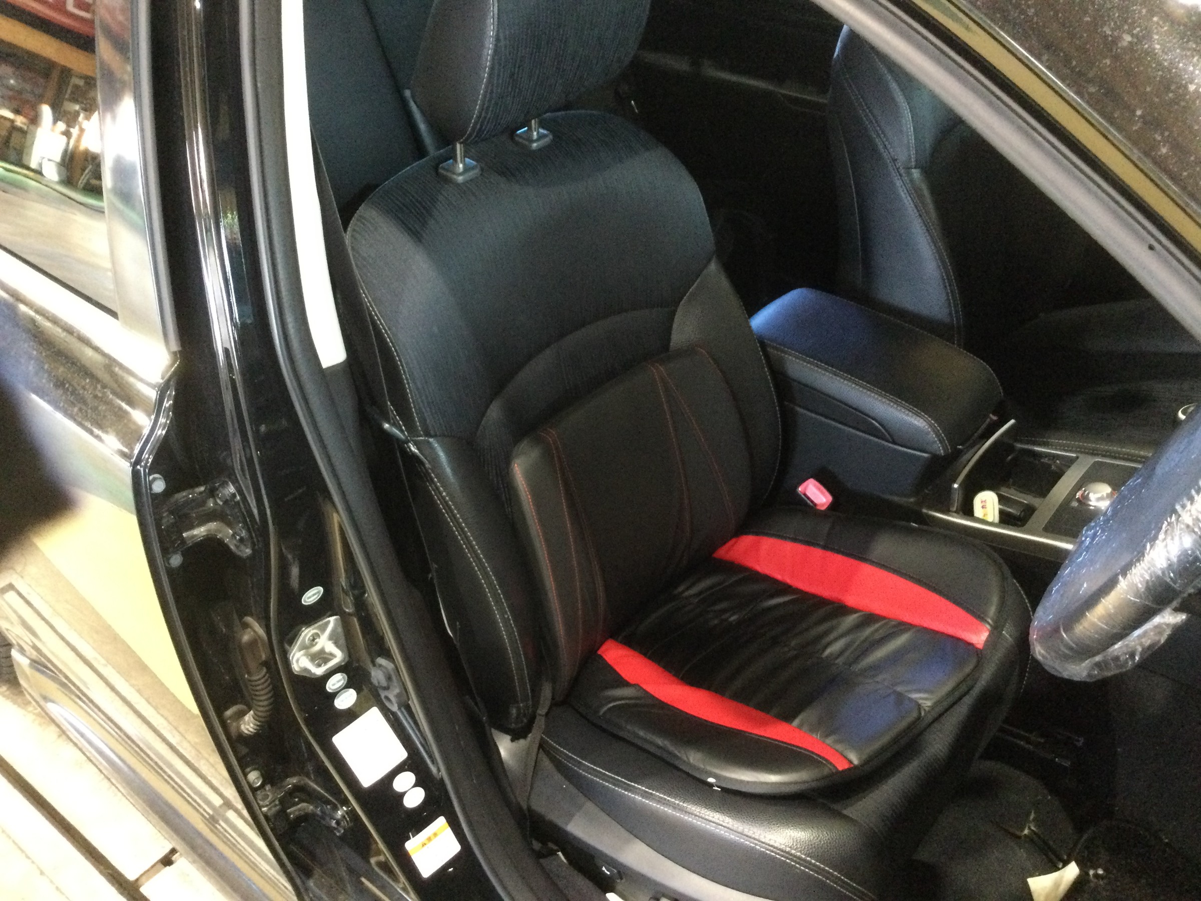 純正シートに座布団