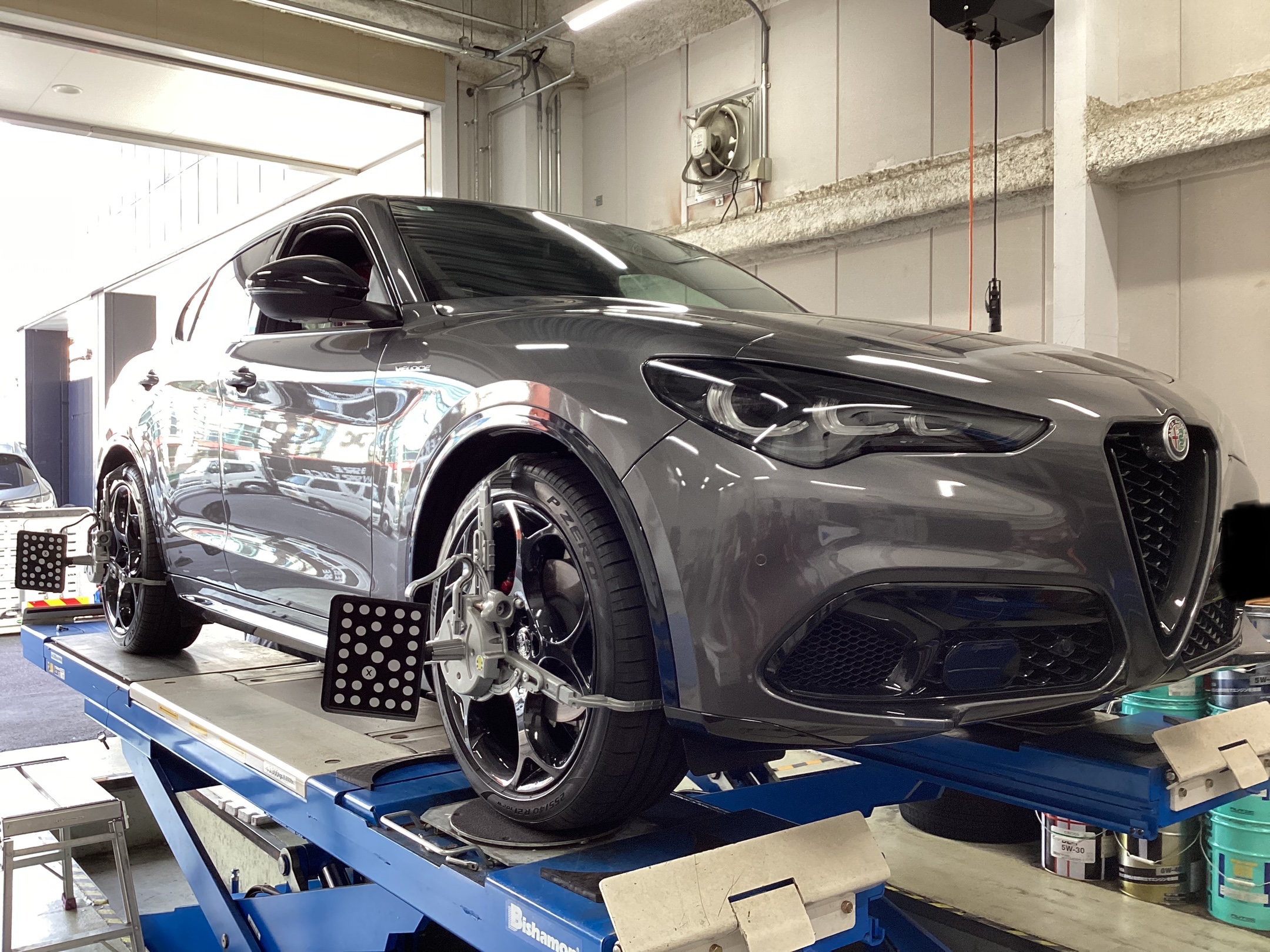 ALFA ROMEO STELVIO EIBACHダウンサス取付 | 取り付け事例