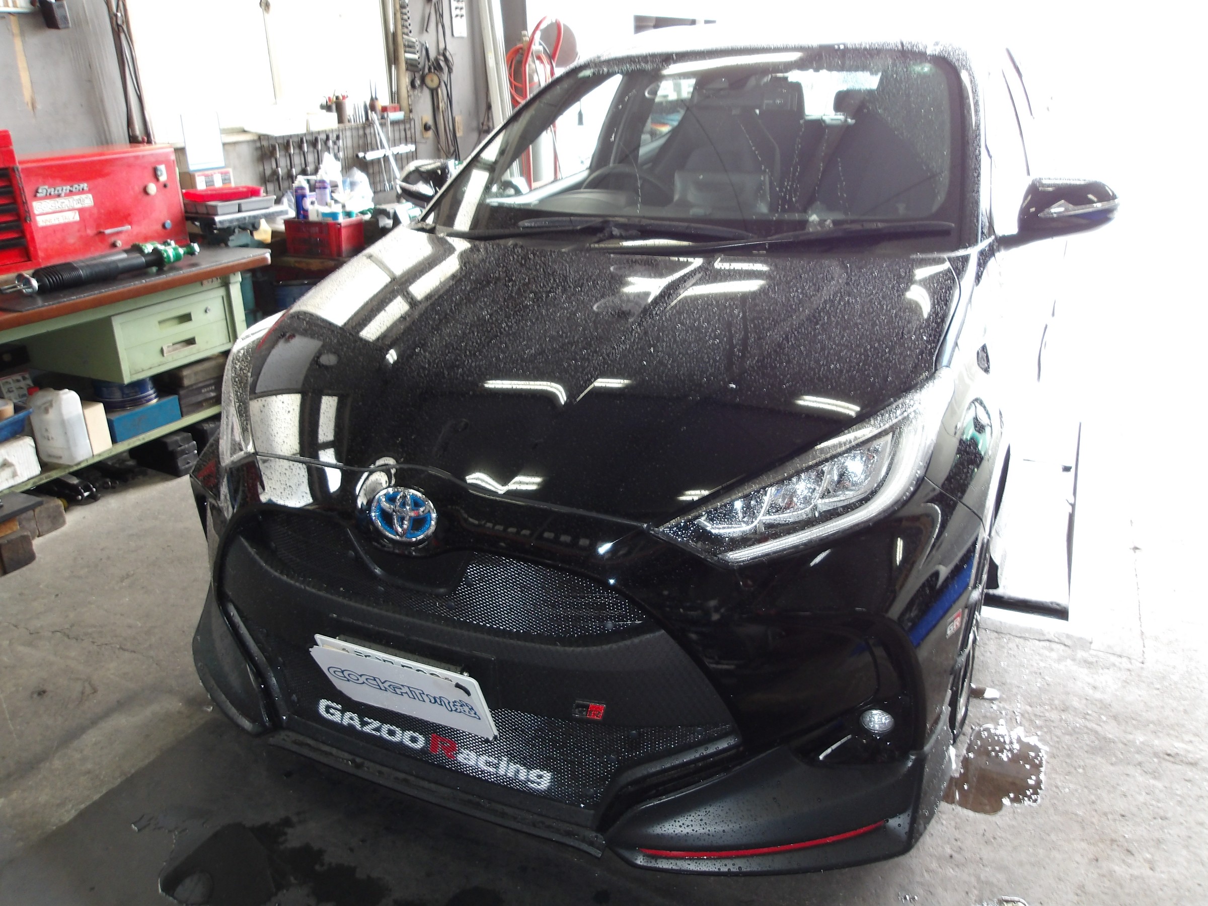 ヤリス（MXPA10）テイン製車高調「FLEX-Z」装着＆アライメント作業