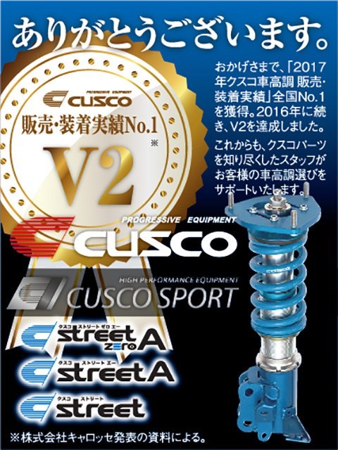 新品本物 CUSCO クスコ 車高調 ストリートゼロA ロードスターRF NDERC 2016 12~ PE-VPR 2.0 FR 