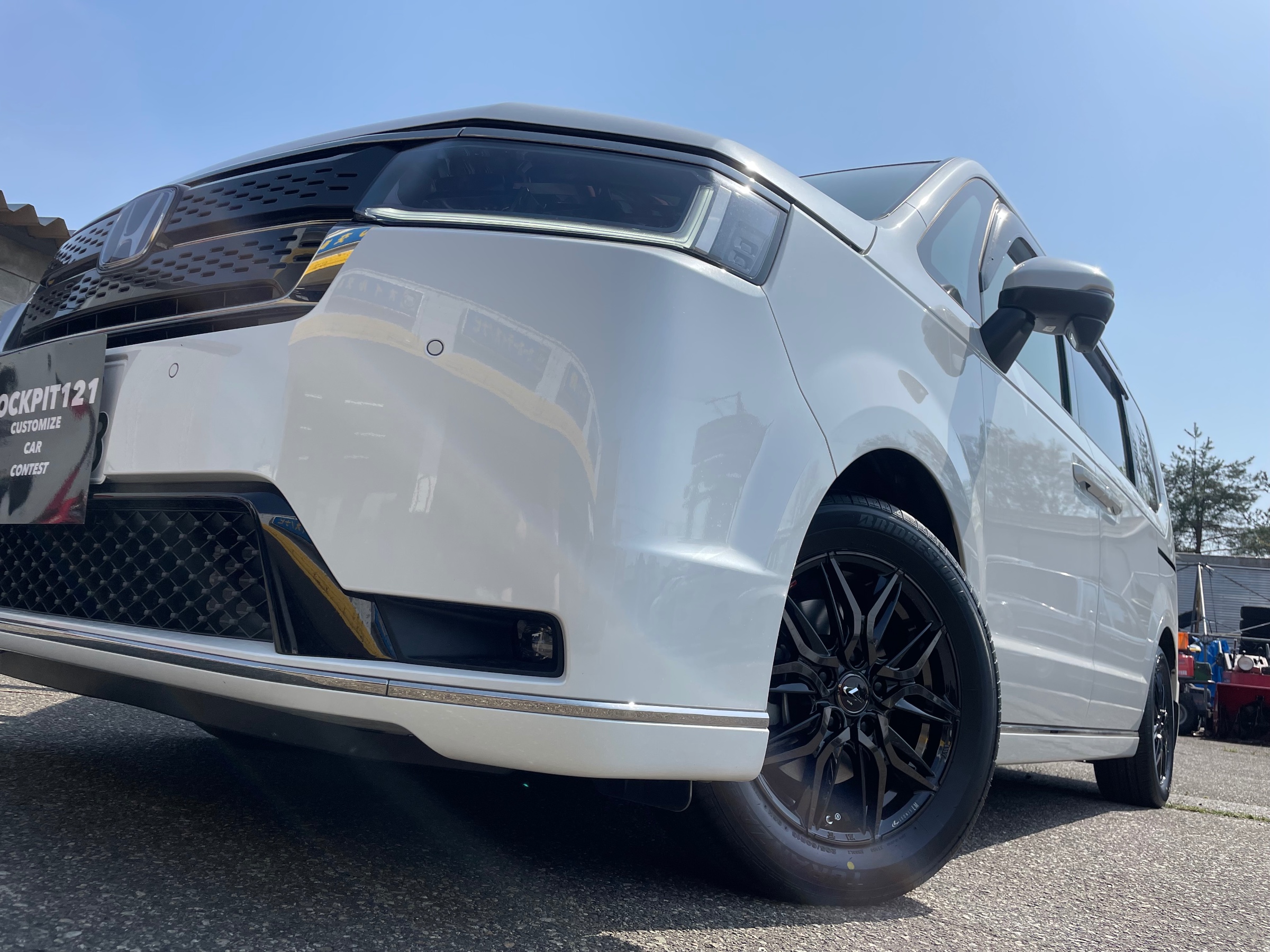 WEDS レオニス LV BS 2024年製 205/55R17 ステップワゴン HONDA STEPWGN RP8 × weds LEONIS LM | ホンダ ステップワゴン