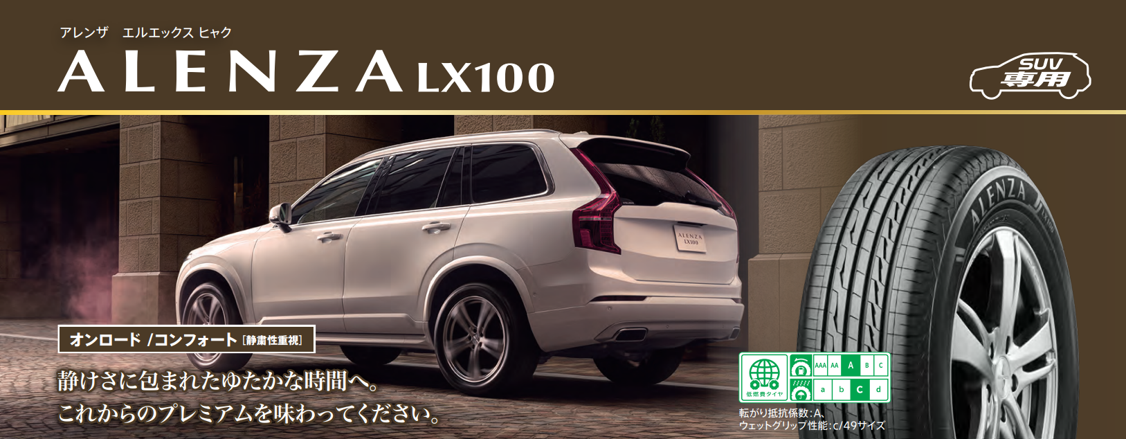 ブリヂストンカタログデータより。