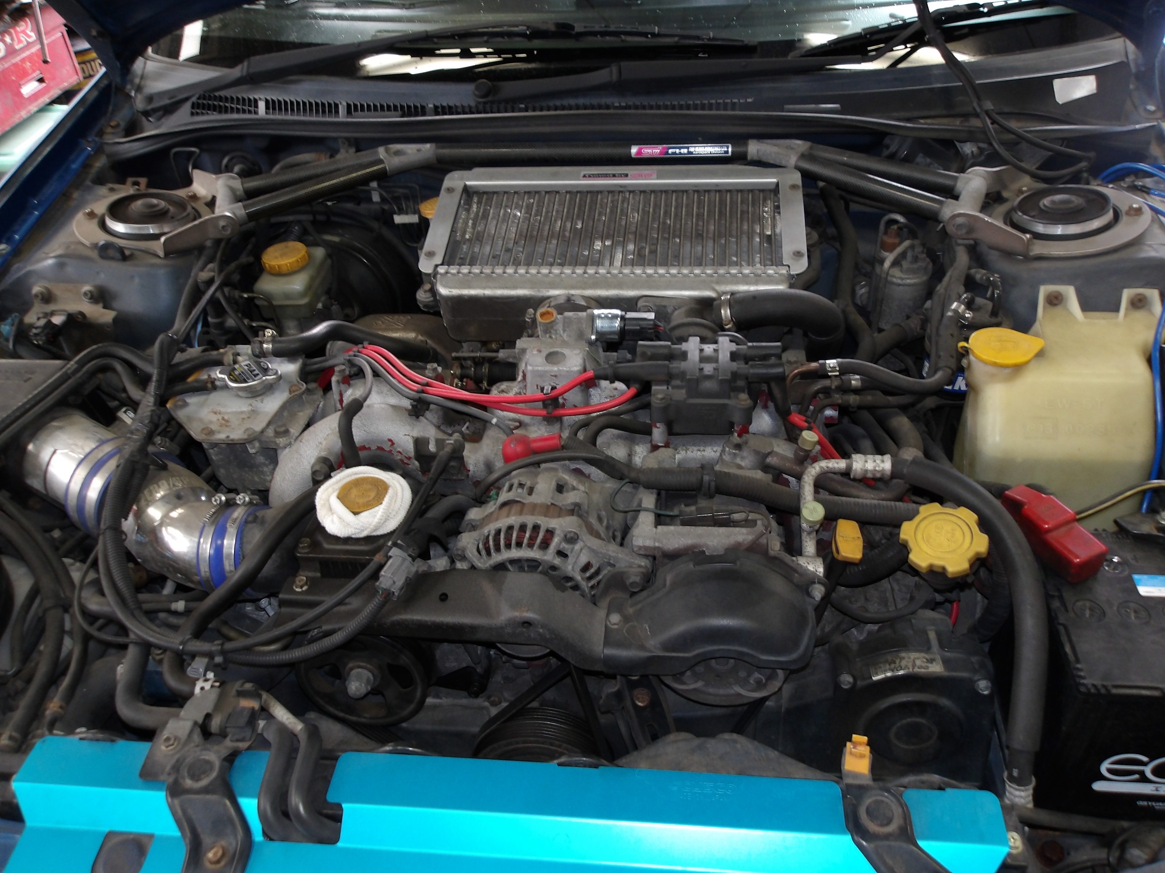 インプレッサWRX（GC8）永井電子製スパークプラグコード＆NGK製