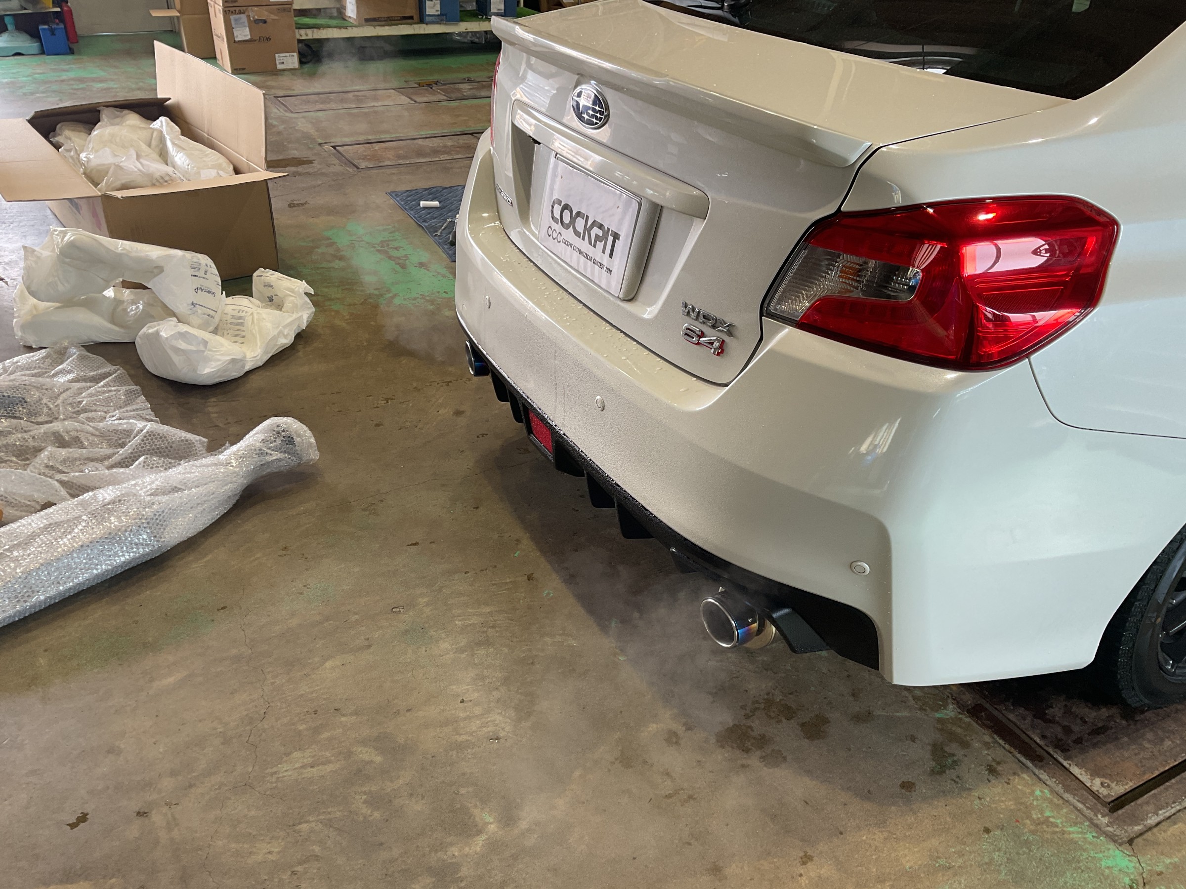 WRX STI S4 HKS ハイパワースペックLⅡ マフラー VAB VAG Hi-Power SPEC-L II：WRX S4