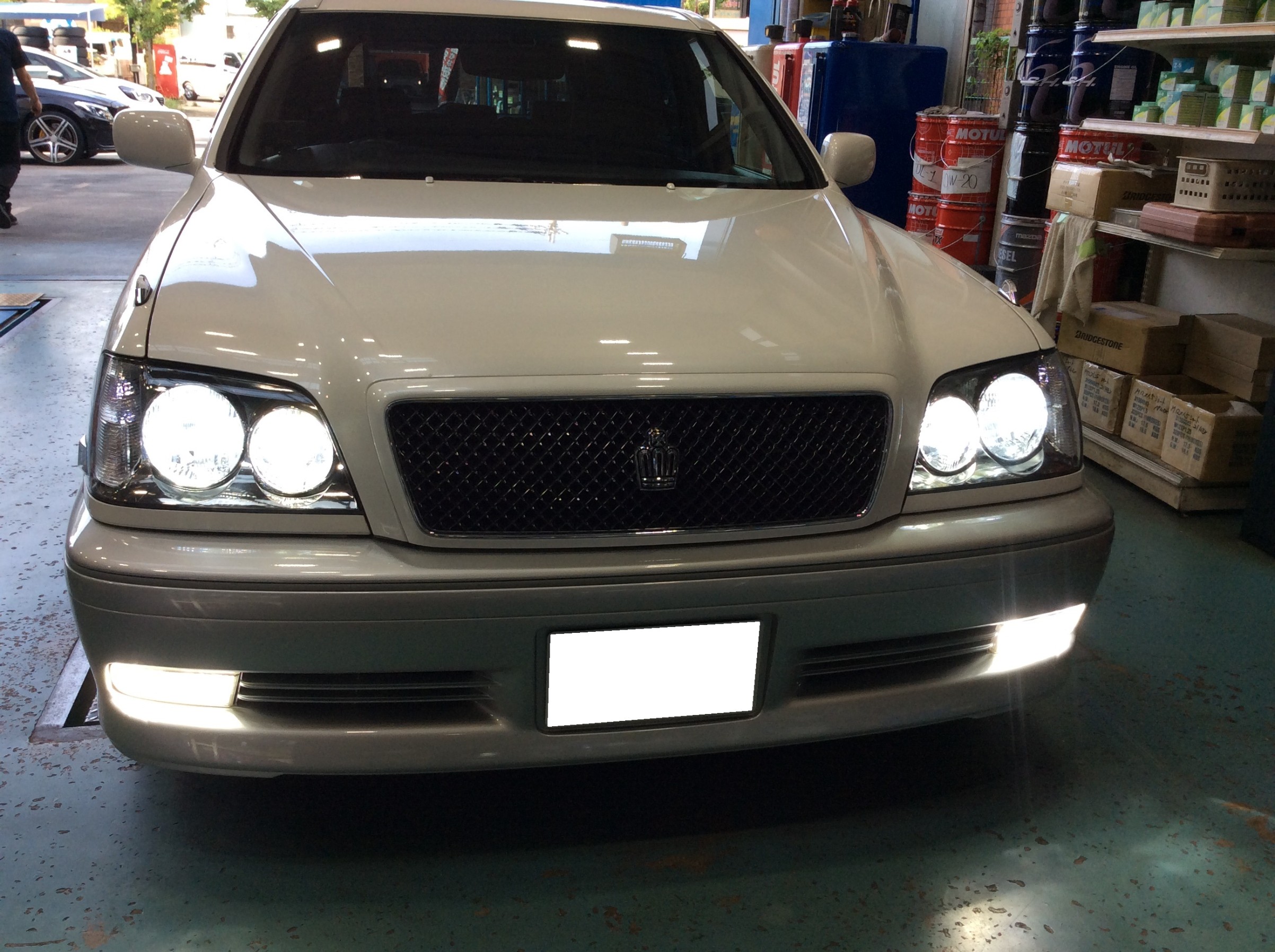 jzs171w クラウンエステート 最終後期ヘッドライト トヨタ クラウンエステート JZS171W ヘッドライト色あせ