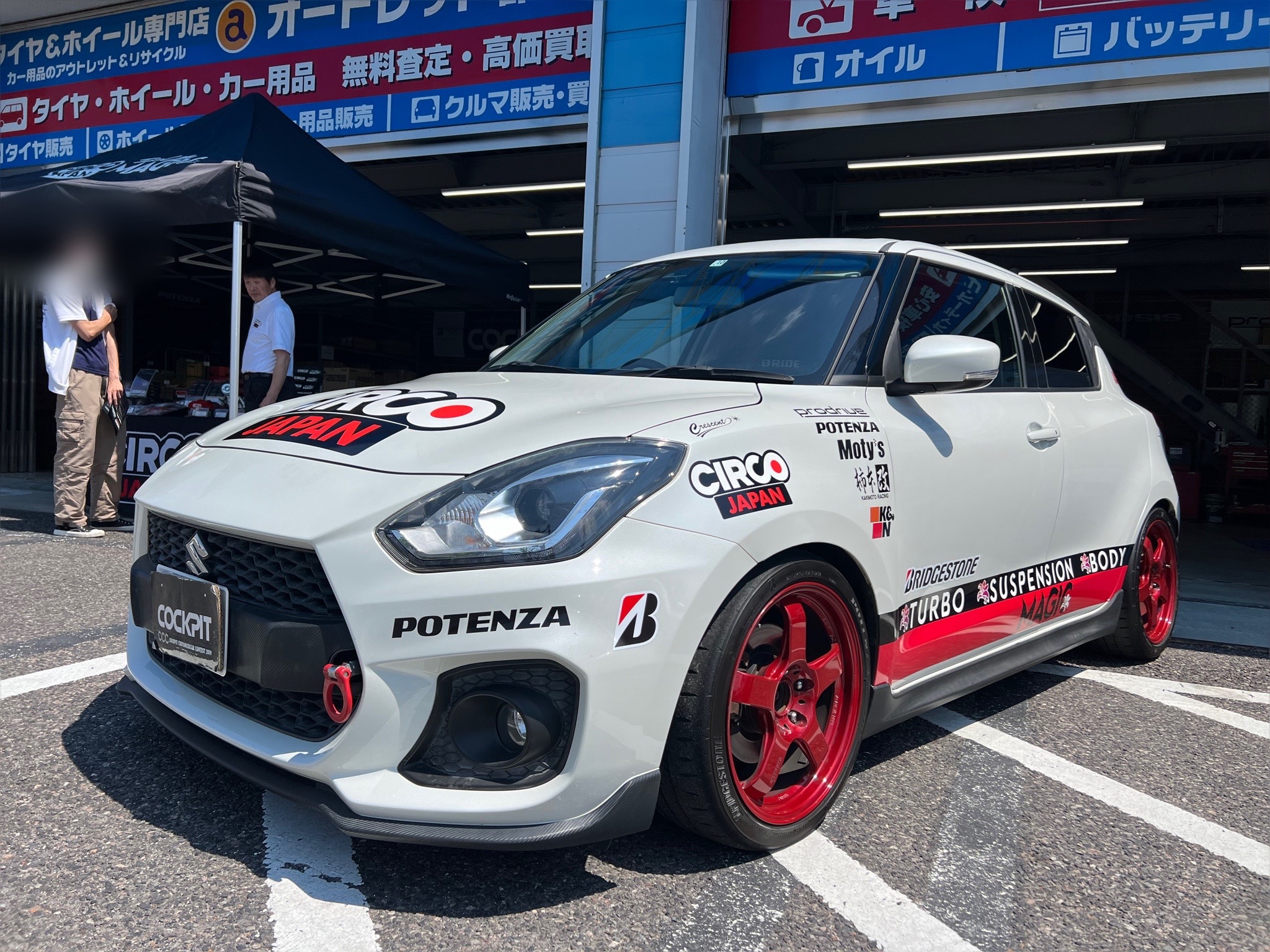 ☆CIRCO JAPAN デモカー スイフトスポーツ ZC33S スタッフ森浦が