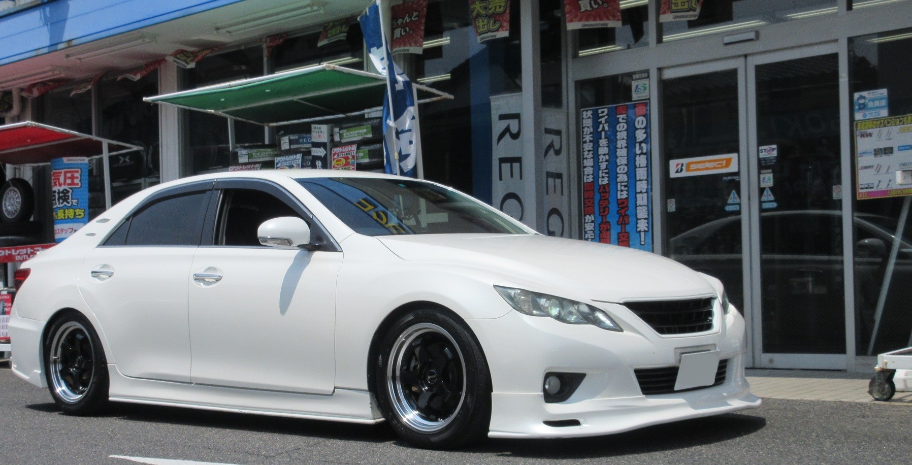 固着抜け無し！ クラウン マークX等 車高調 GRX130】トヨタ マークXをブリッツ ダンパーZZRでローダウン