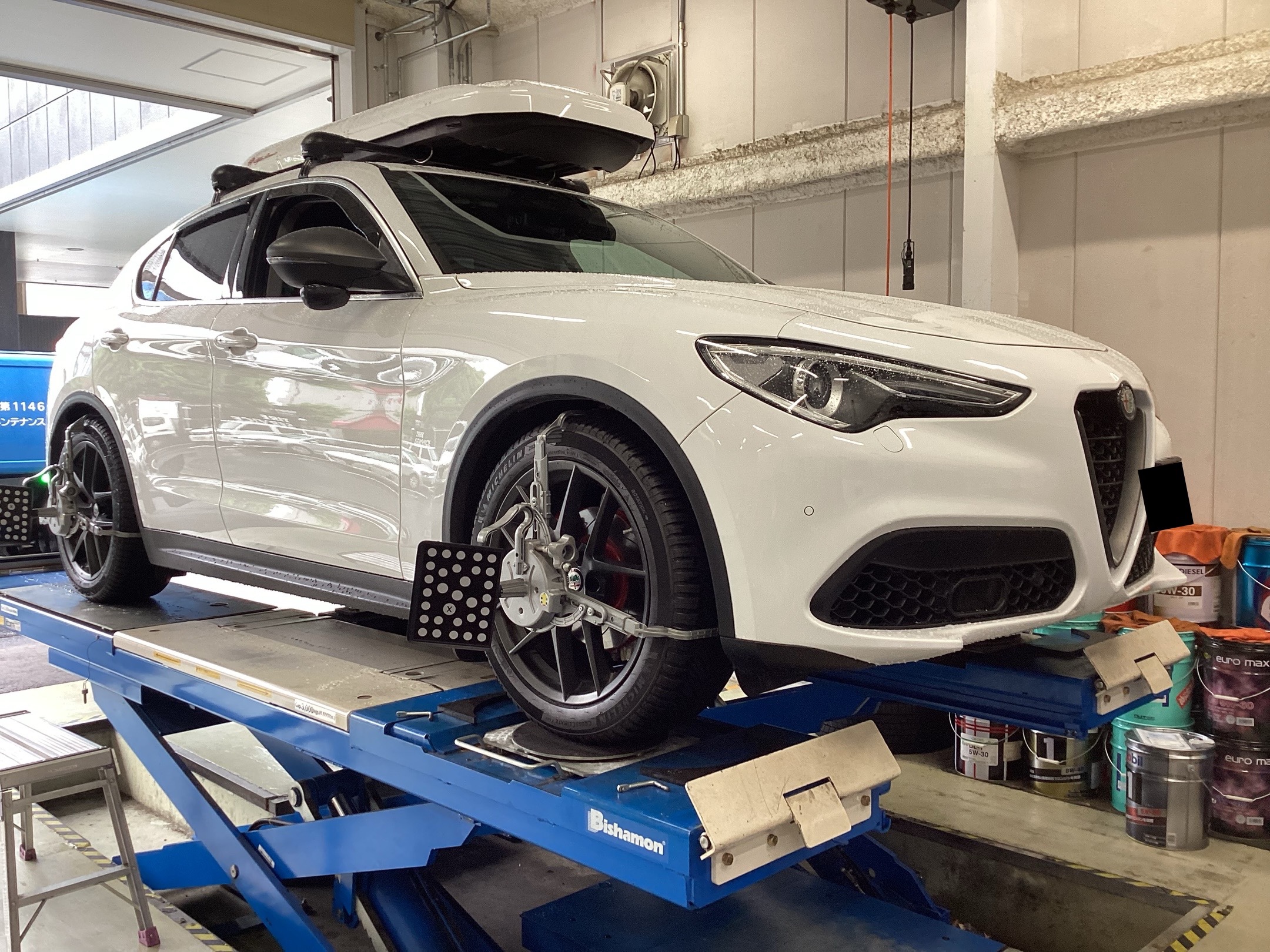 Alfa Romeo STELVIO アライメント調整 | スタッフ日記 | コクピット21
