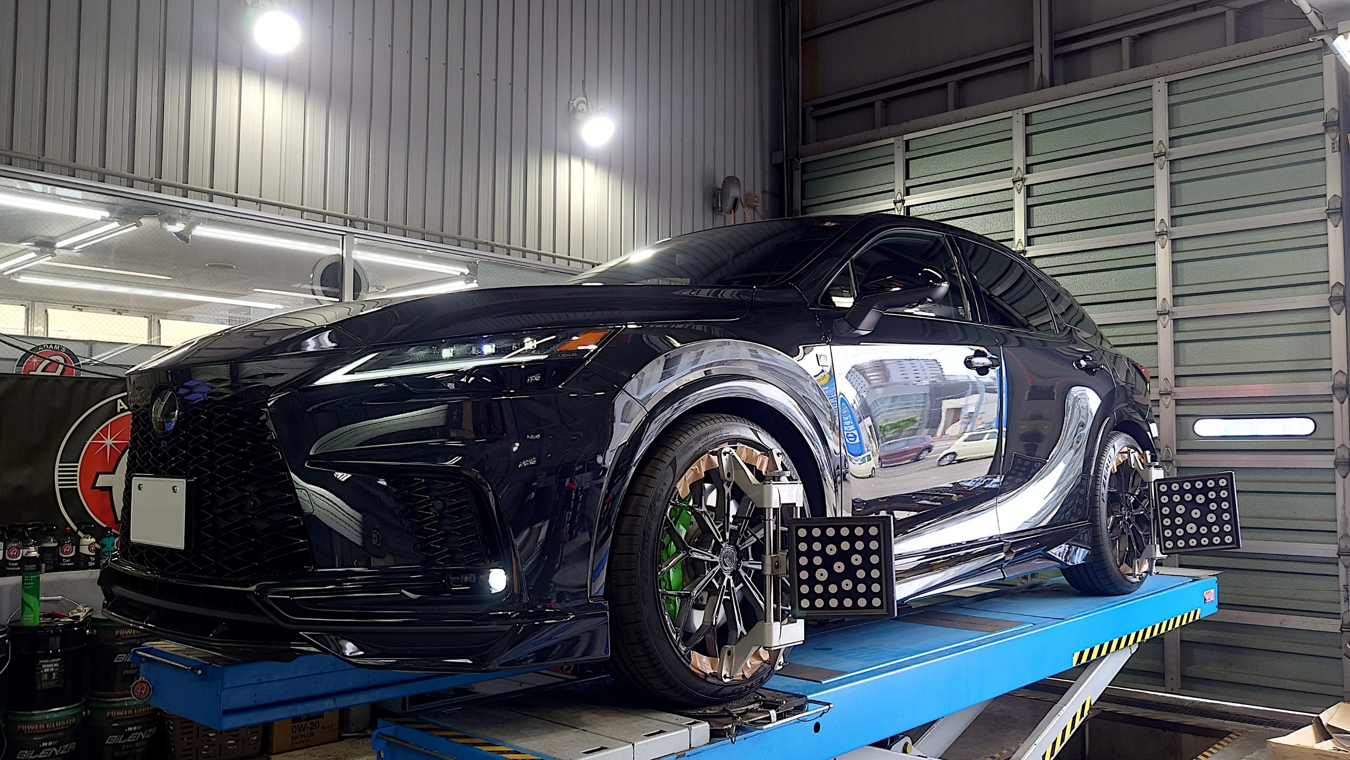 RS☆R Ti2000 DOWN 取付 & 4輪アライメントの調整作業
