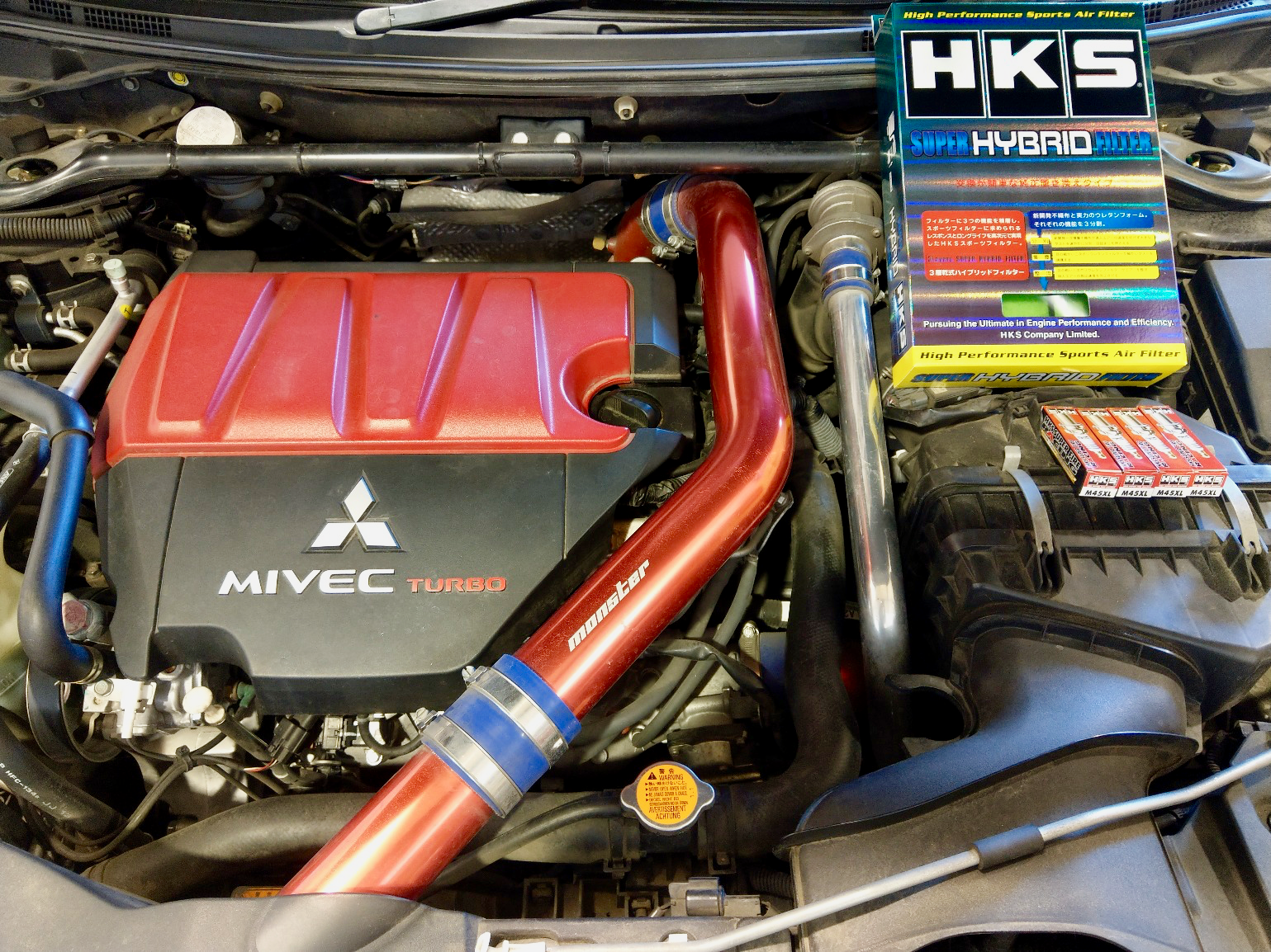 HKS EXHAUST  ECU Package for Lancer EvolutionⅩ(CZ4A) | 三菱 ランサーエボリューションX  吸・排気系 吸・排気系 > 吸排気系関連パーツ取付 | ☆メモらんだむ☆ | コクピット 福島 | 車のカスタマイズにかかわるスタッフより