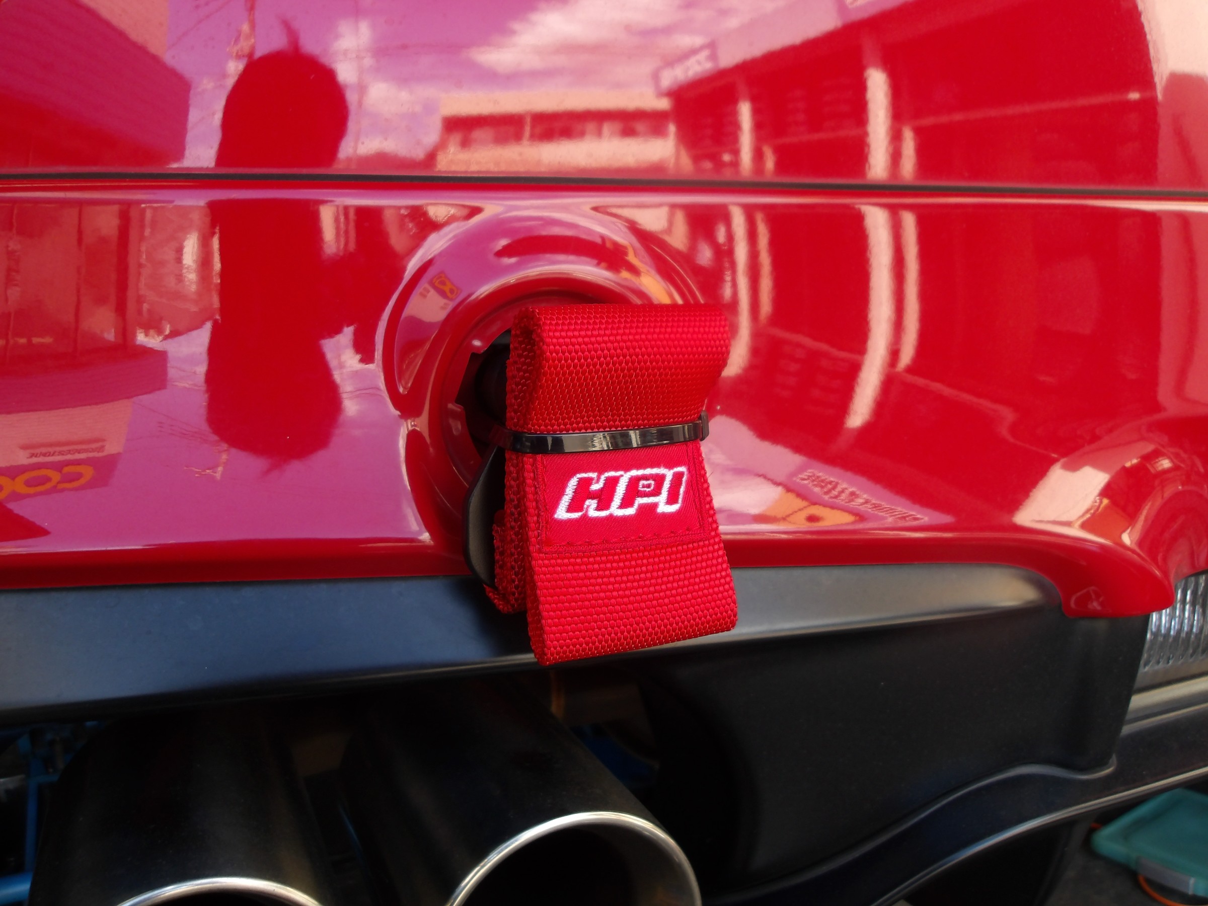 86（ZN6）HPI製トーイングベルト（牽引ベルト）＆サベルト製レーシング