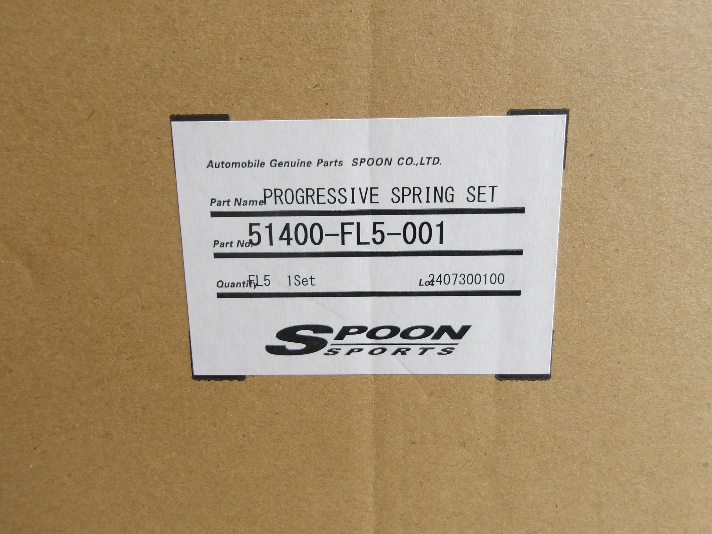 シビック タイプR（FL5）スプーン製「プログレッシブスプリング」装着