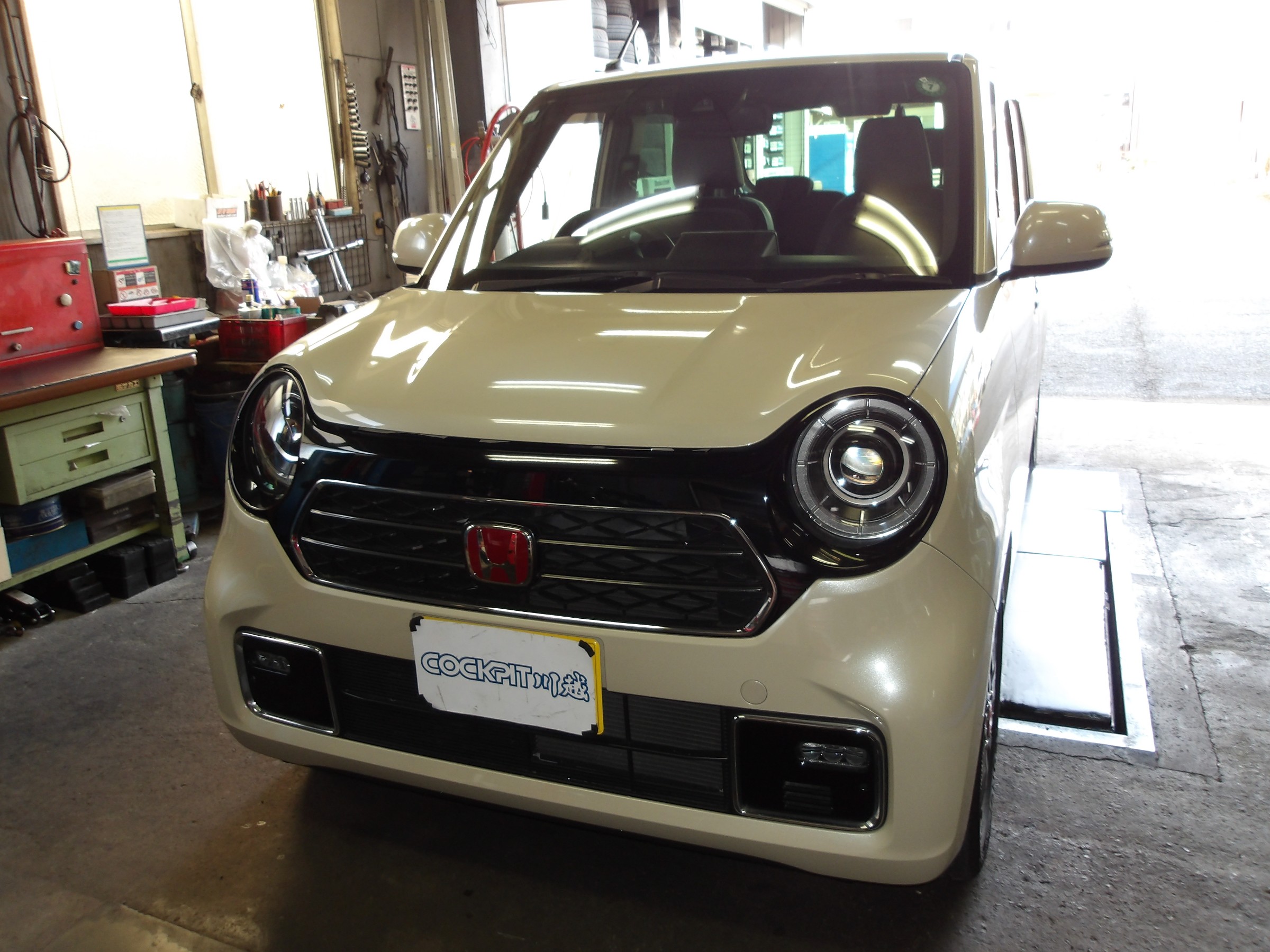 NｰONE（JG3）テイン製車高調「FLEX-Z」＆スプーン製「リジカラ」装着