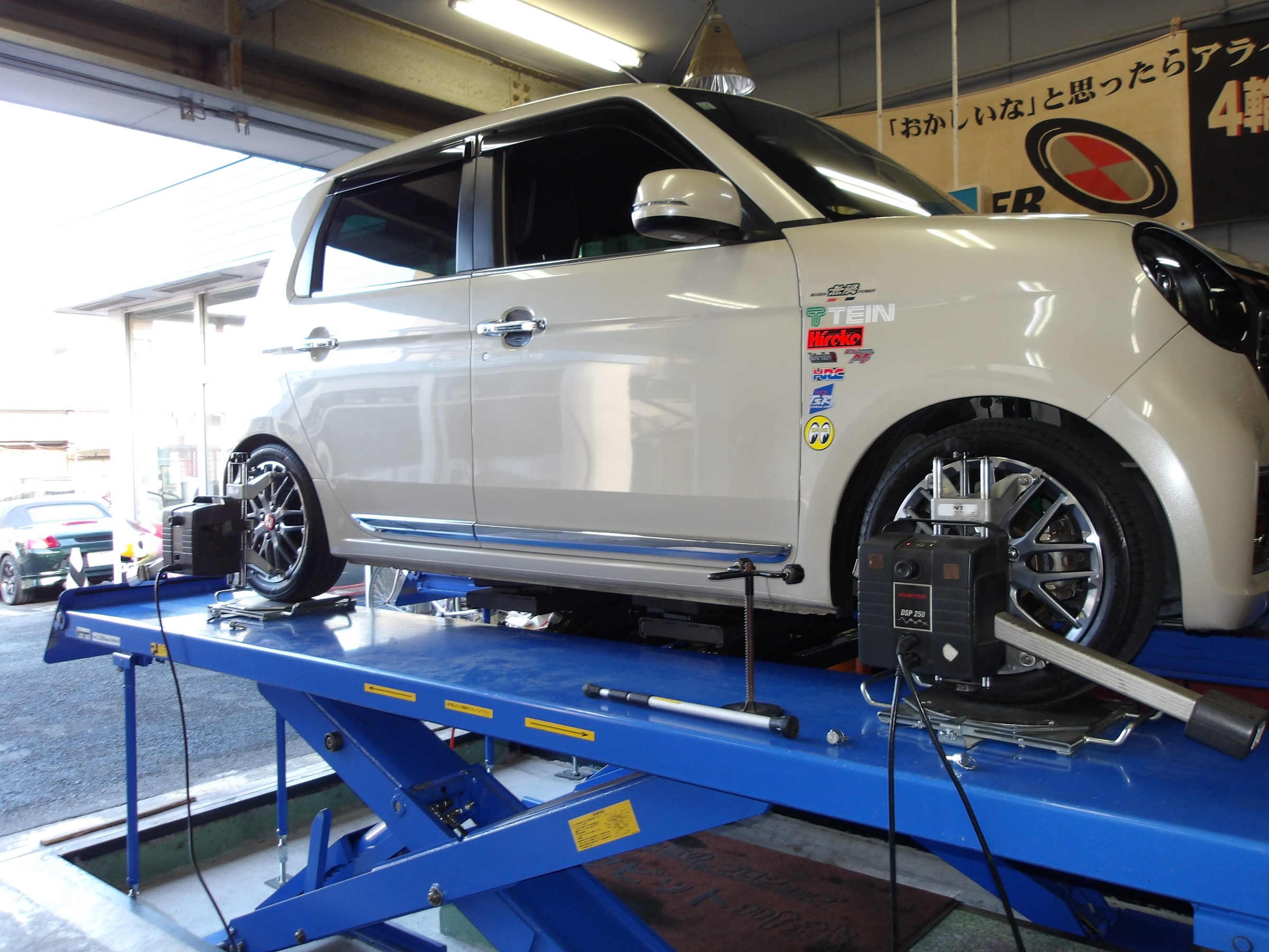 NｰONE（JG3）テイン製車高調「FLEX-Z」＆スプーン製「リジカラ」装着