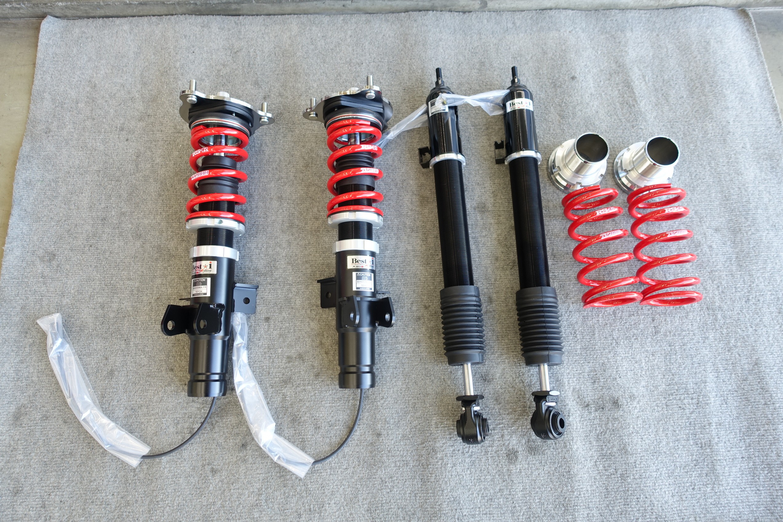 この車高調なら純正電子制御がそのまま使えるので減衰力の調整も