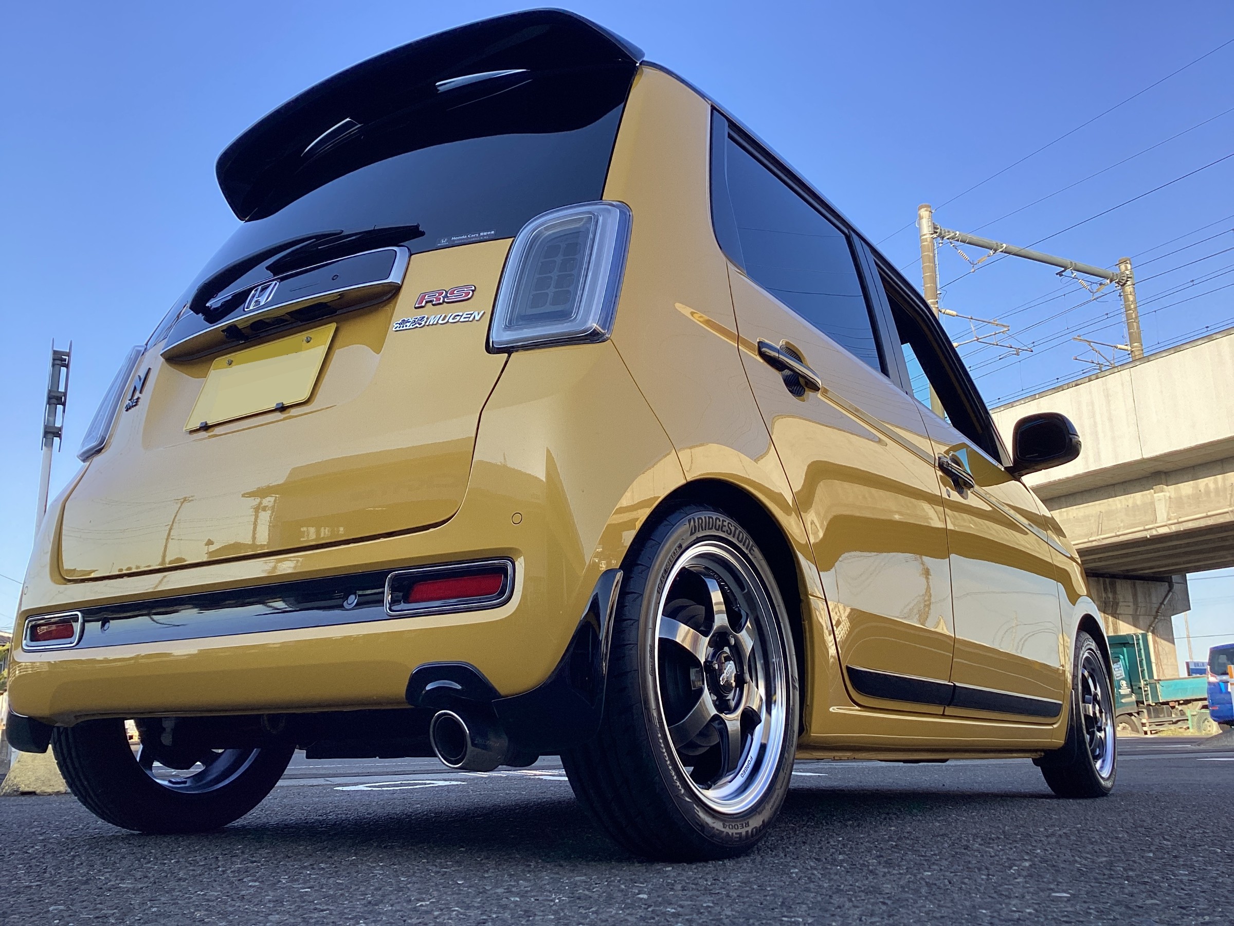 N-ONE RS 15インチホイール あえて選んだゴールドのネオクラシックホイールが絶妙にマッチ