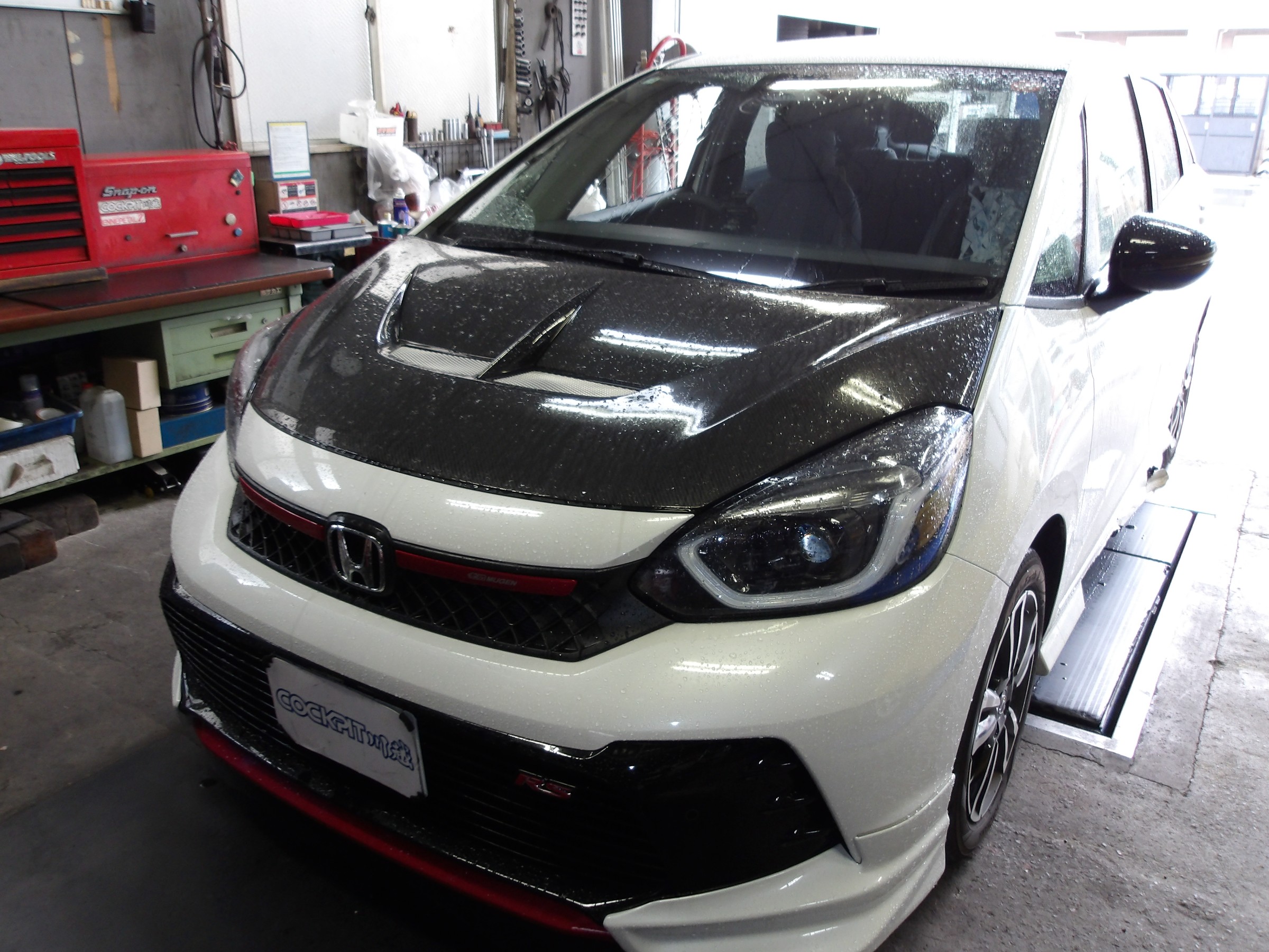 フィットRS（GS4）タナベ製ローダウンスプリング「サステック