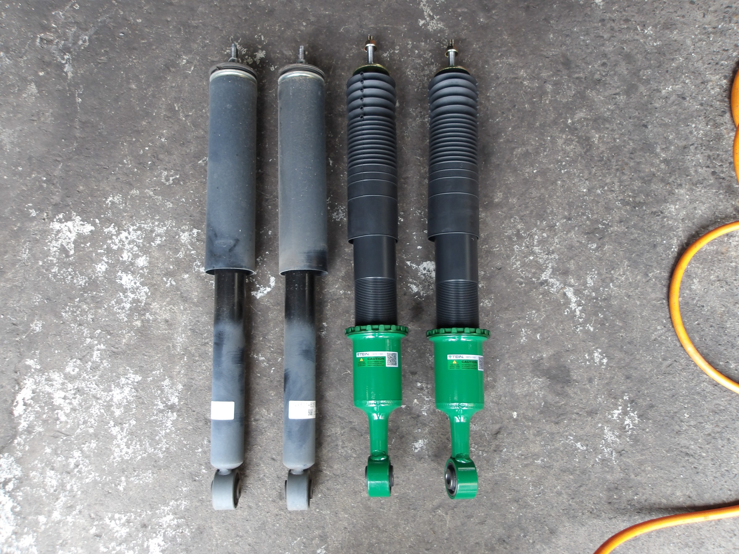 コペン（LA400K）テイン製車高調「FLEXｰZ」装着＆アライメント作業