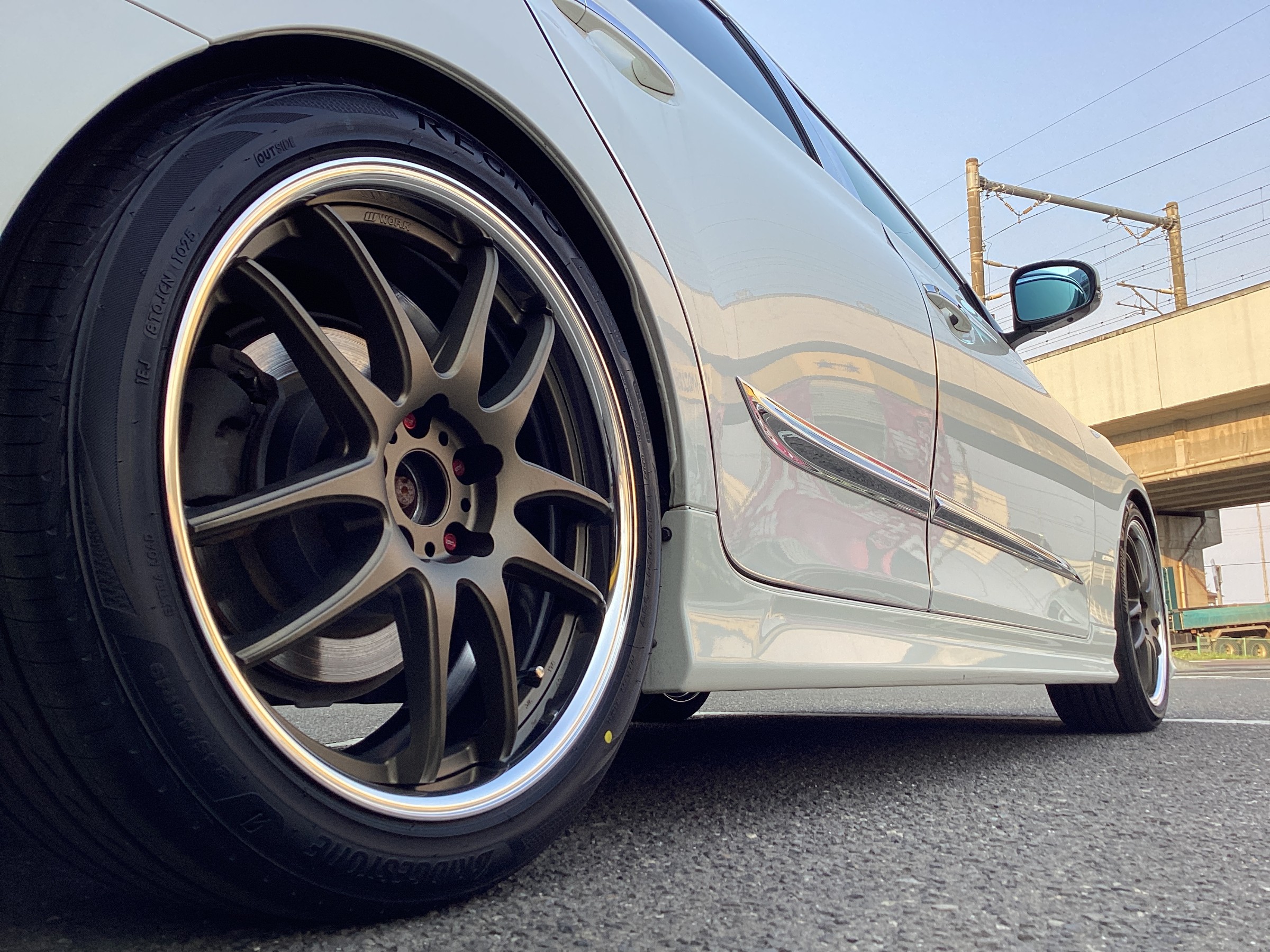 マークX GRX133 REGNO GR-XⅢ & WORK EMOTION CR2P取り付けます マークX GRX133 REGNO GR-XⅢ & WORK EMOTION CR2P取り付けます