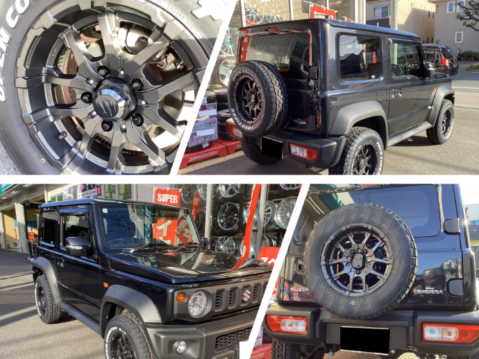 SUZUKI JIMNY SIERRA × M26 CROSS FANG】アルミホイール交換