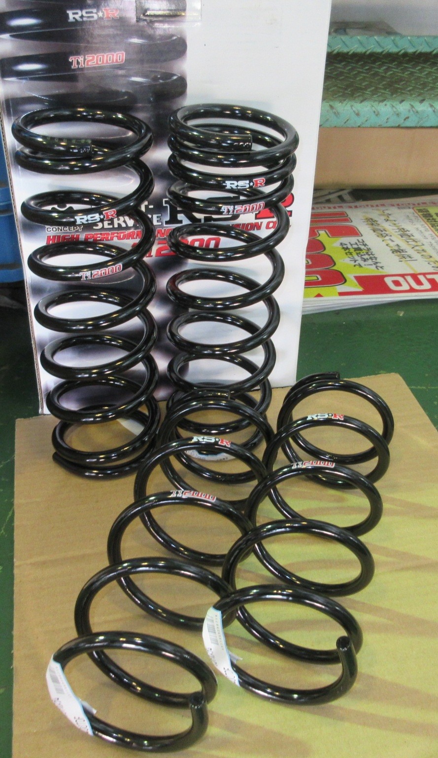 ダイハツ タント カスタム 375ローダウンサスペンション コイルRSR RSR RS-Rダウンサス/タント(L375S)カスタムX：カスタムRS[D106D