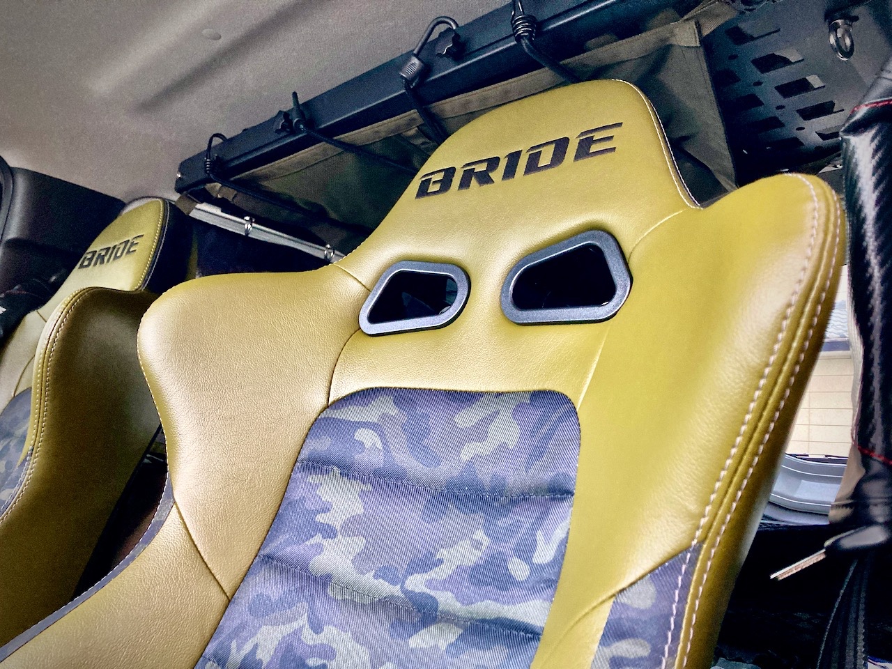 sea　パティシエ　ジョンモ JB74W SUZUKI Jimny SIERRA ✖ BRIDE EUROGHOST X olive green