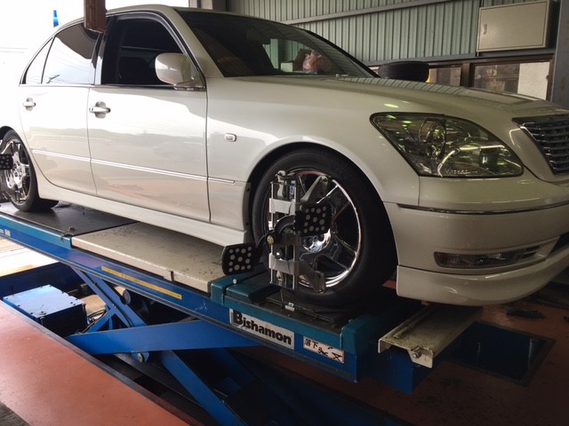 30セルシオ UCF30 TEIN FLEX Z、アライメント | トヨタ セルシオ 足