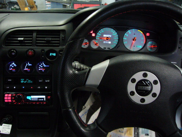 GTR33 3連メーター（S【0576】BCNR33 スカイライン GT-R 純正 3