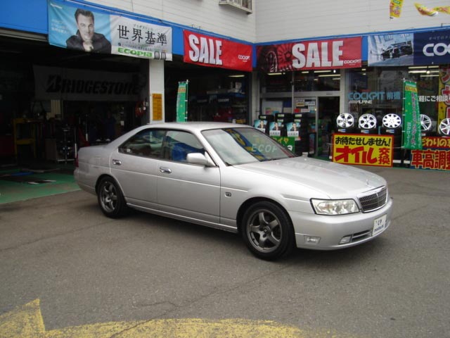 C35 ローレルにrs R車高調取り付け テクニカルショーケース コクピット 前橋 お店の得意技紹介
